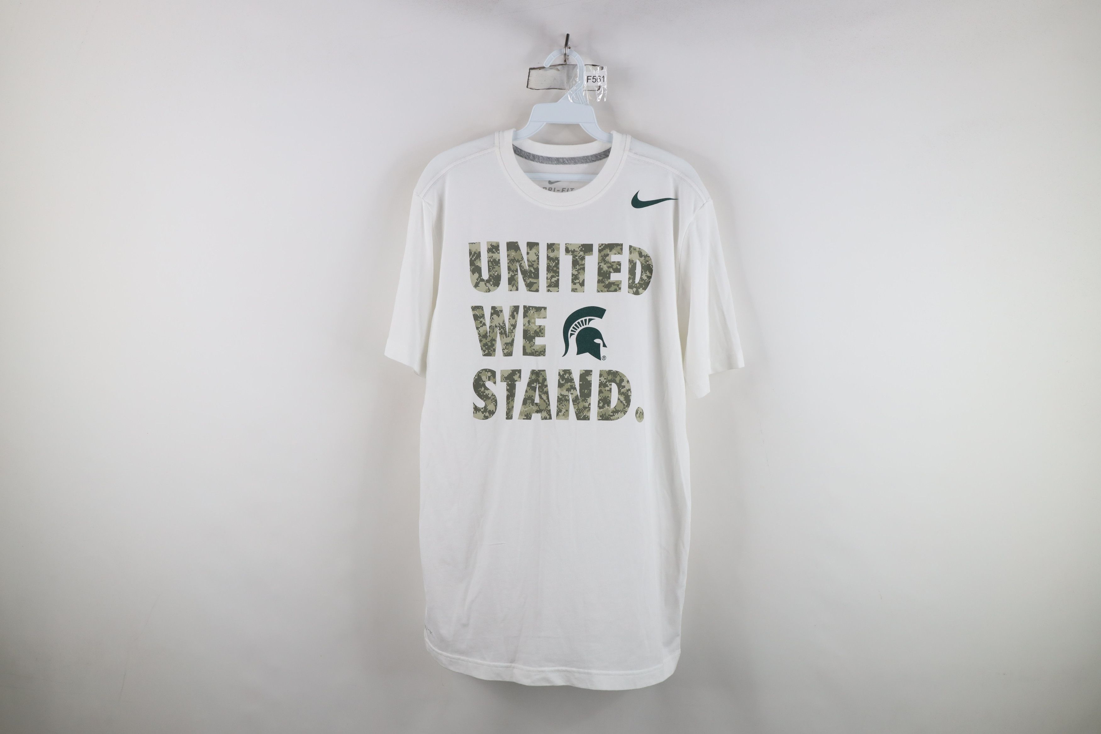 Nike Nike Camouflage Michigan State University Basketball T-Shirt Size US L / EU 52-54 / 3 - 1 Thumbnail