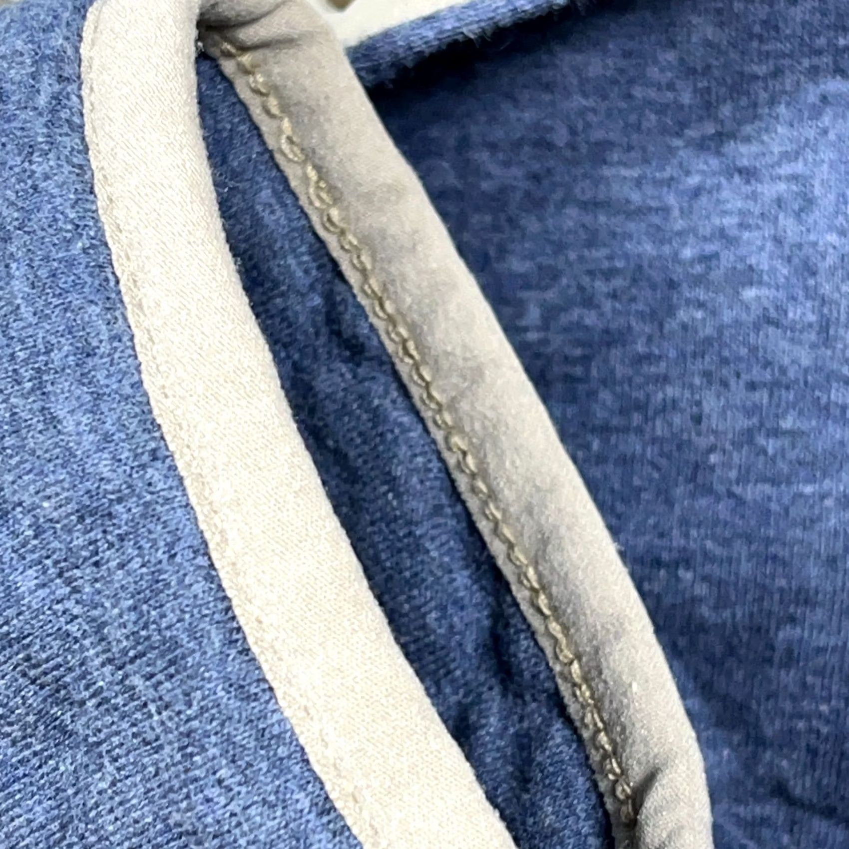 Stoic Stoic Sweater Men Medium Blue Tan Quilted Pullover Snap T Sweatshirt Adult Size US M / EU 48-50 / 2 - 5 Thumbnail