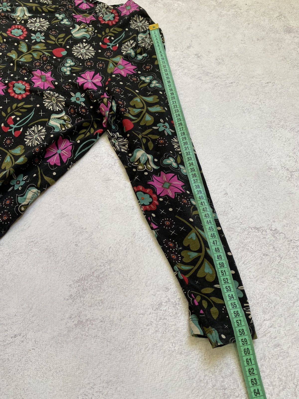 Gudrun Sjoden Gudrun Sjoden Multicolor Floral Long Sleeve Midi Dress Size XL / US 12-14 / IT 48-50 - 15 Thumbnail