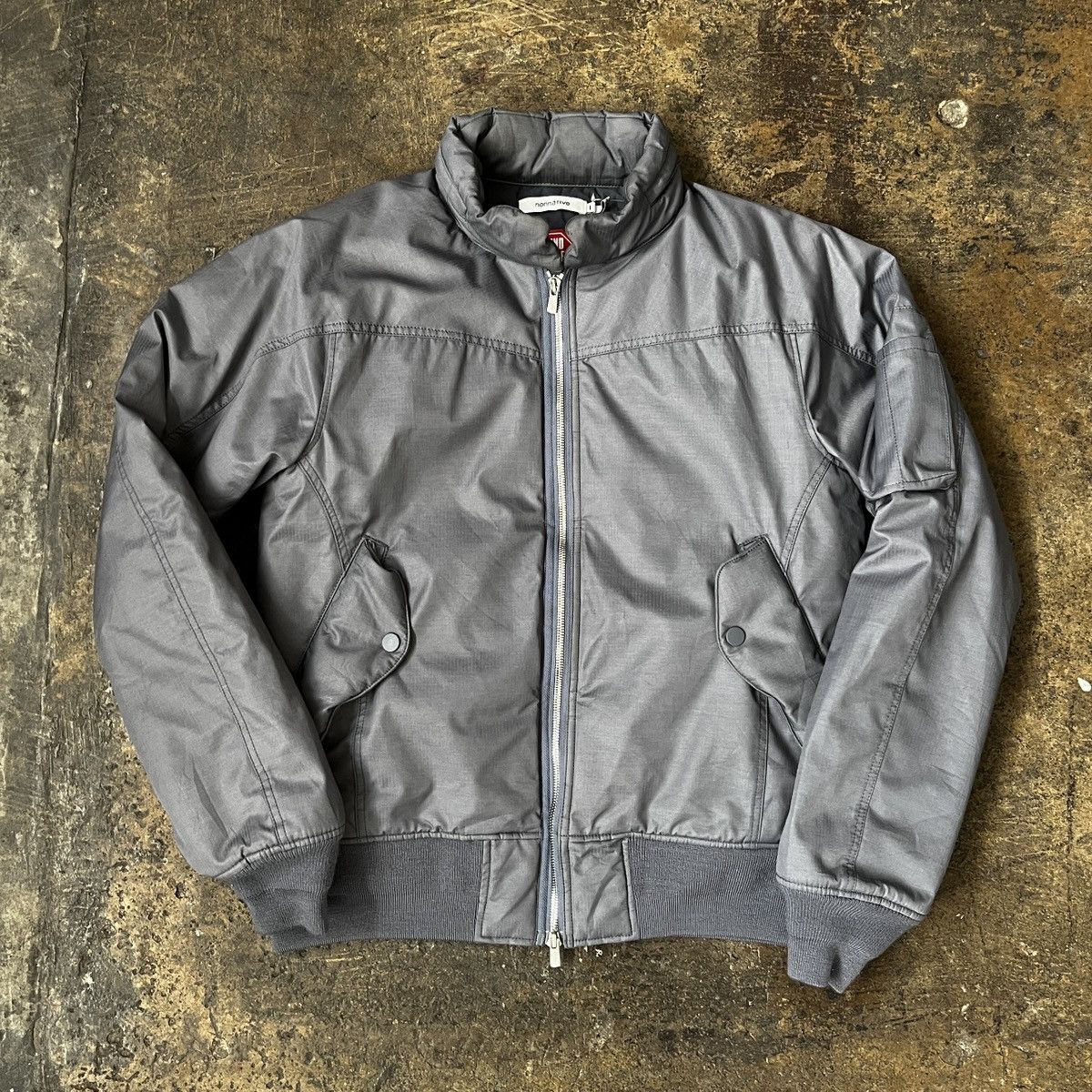 Image of Nonnative Wind Stopper Bomber Jacket in Grey, Men's (Size Small)