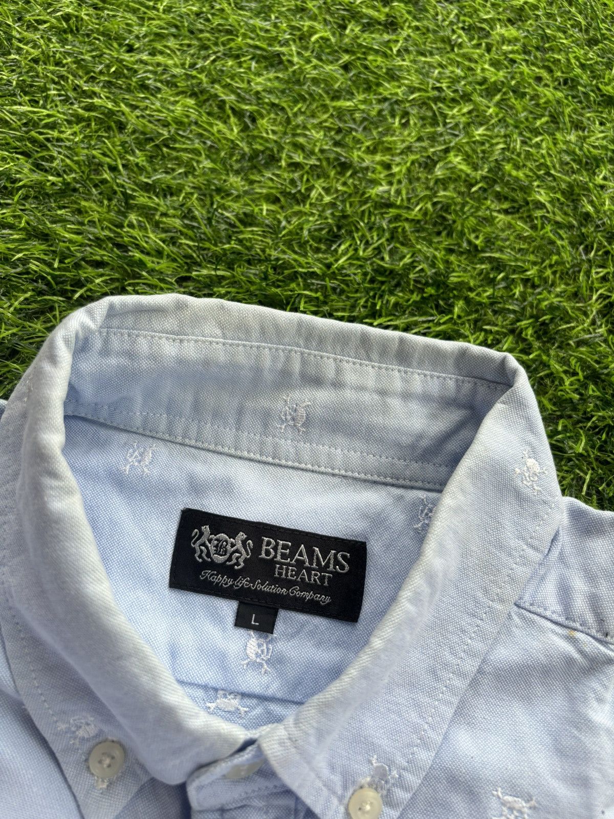 Beams Plus Beams Heart Skull Shirt Size US L / EU 52-54 / 3 - 7 Thumbnail