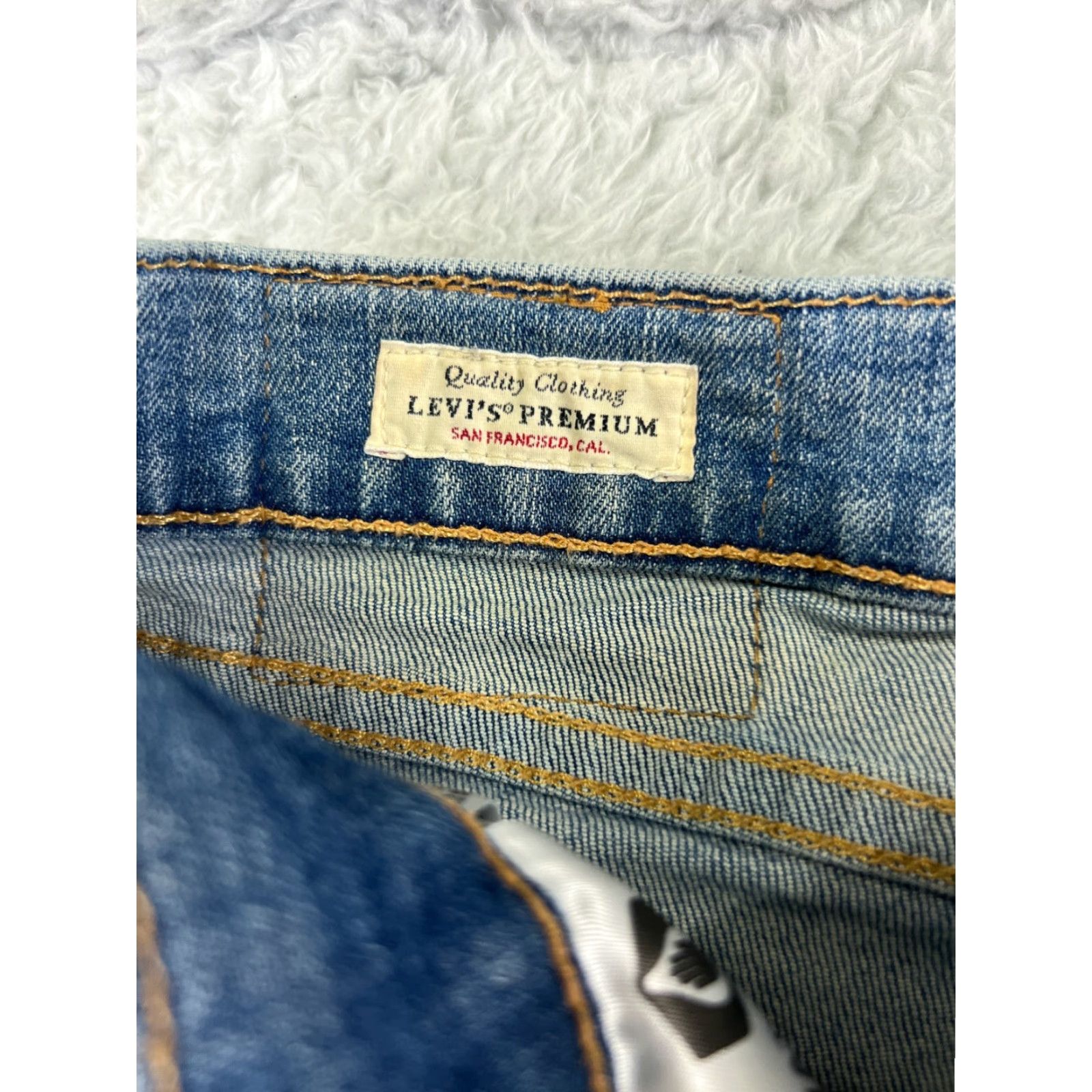 Levi's Levi's 514 Jeans Denim Blue Cotton Blend 34x32 Regular Adult Men Size US 34 / EU 50 - 6 Thumbnail