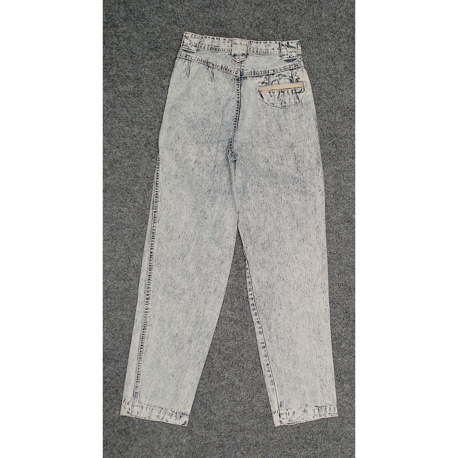 Lee Lee Vintage 80s Airgear Acid Wash Pleated Balloon Jeans 24" Size 24" / US 00 / IT 34 - 4 Thumbnail