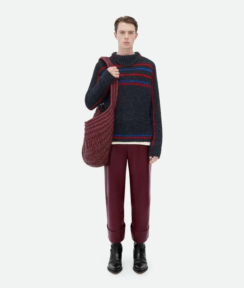 Bottega Veneta o1bcso1str0225 Heavy Linen Jumper in Multicolor Size US XL / EU 56 / 4 - 3 Thumbnail
