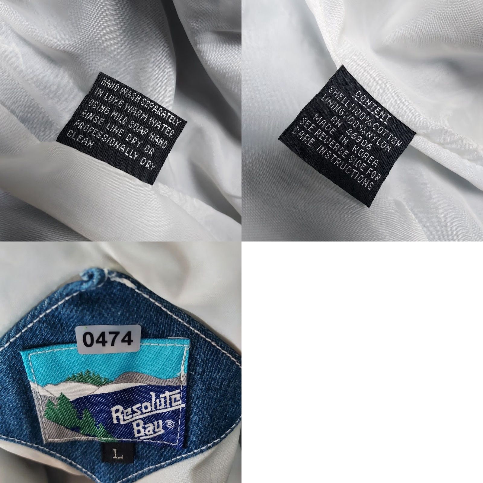 RESOLUTE VINTAGE Resolute Bay Denim Vest Men's L Blue Zip Up Cotton Vest Denim Vest Men L Blue Zip Up Cotton Vintage 90s? Size US L / EU 52-54 / 3 - 8 Thumbnail