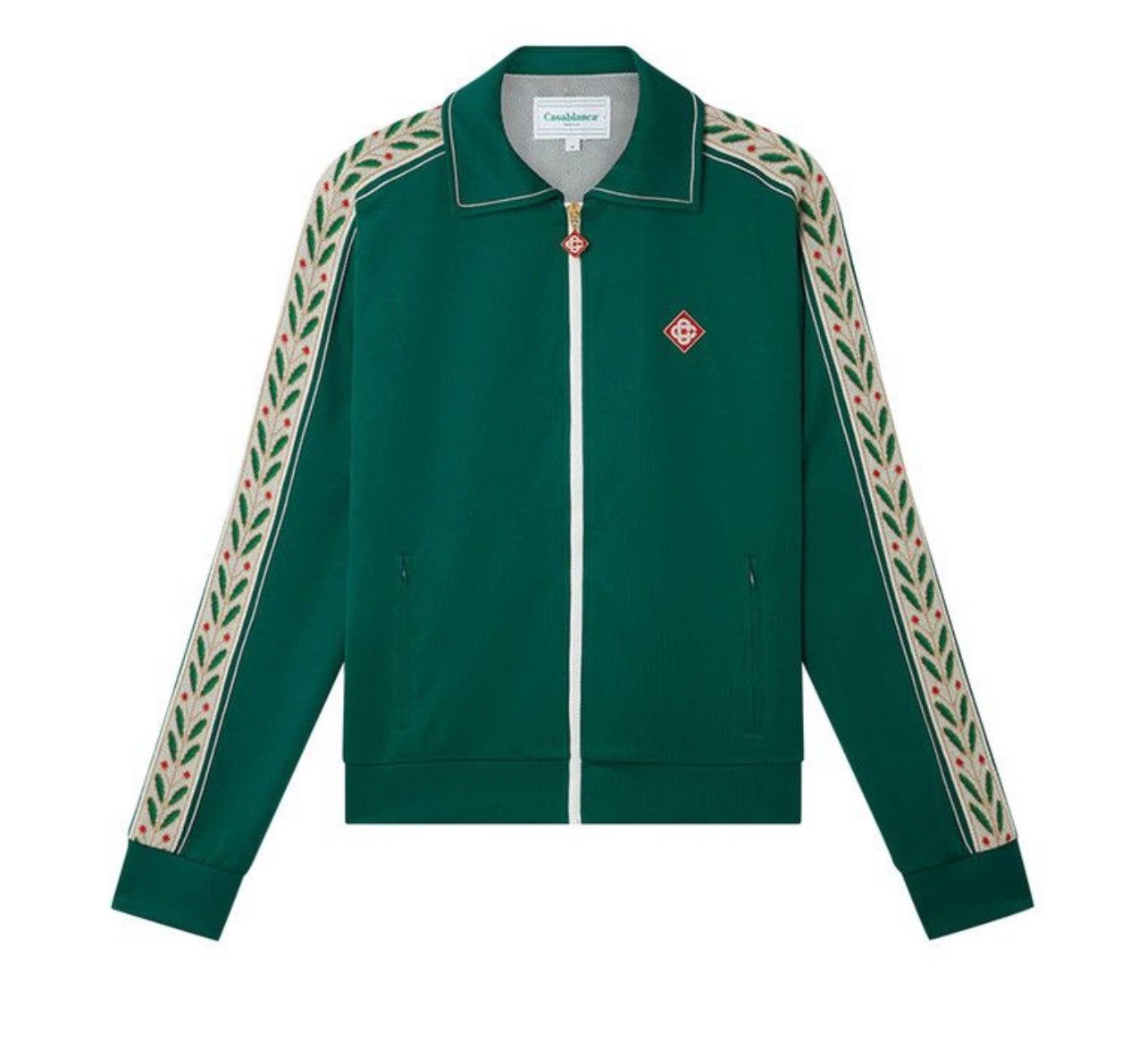 Casablanca Casablanca Laurel Zip-Up Track Jacket Green Size S Size US S / EU 44-46 / 1 - 1 Thumbnail