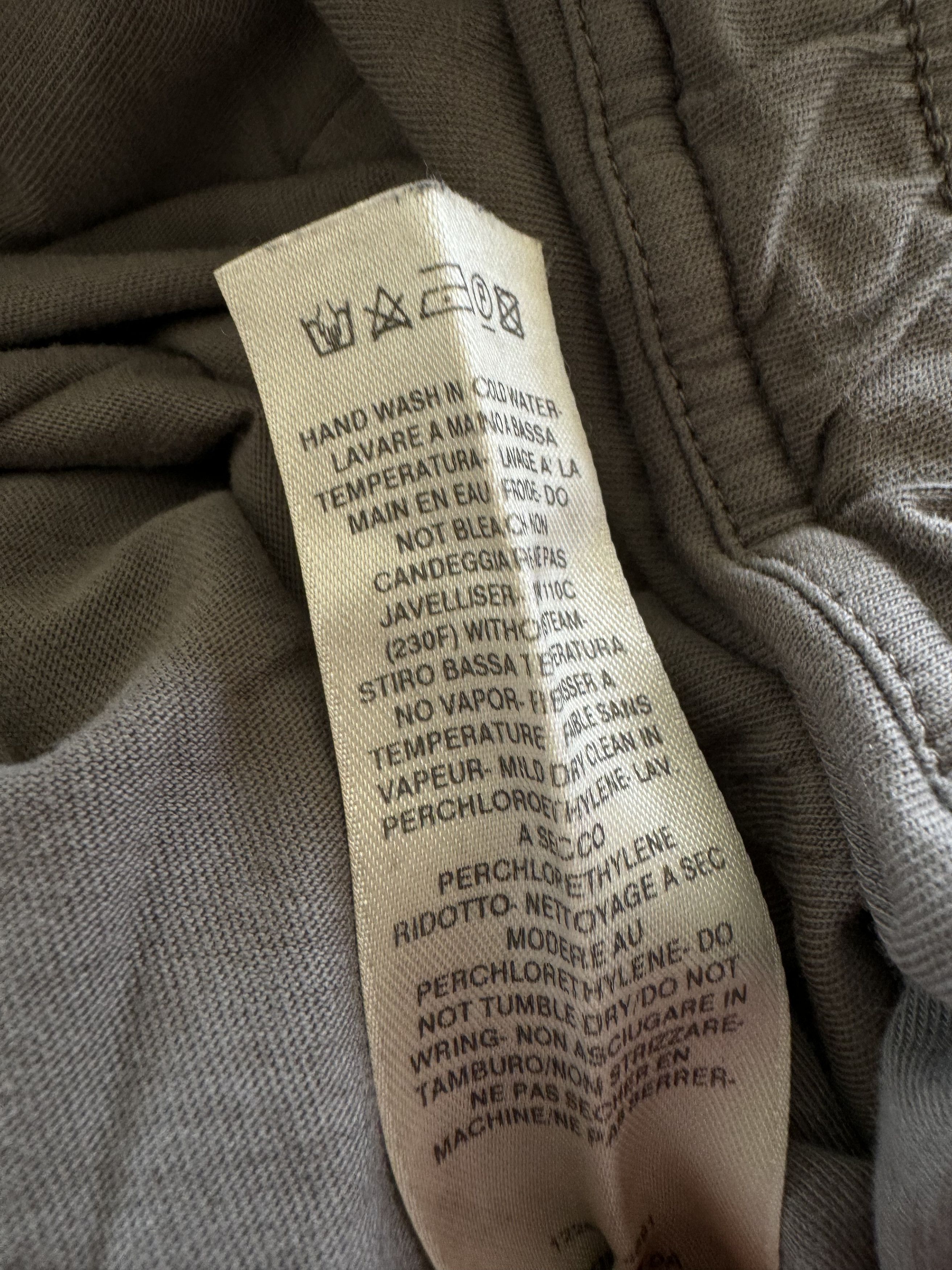 Rick Owens Drkshdw Rick Owens Beige Lounge Pant Sombra Oscura Size US 30 / EU 46 - 11 Thumbnail