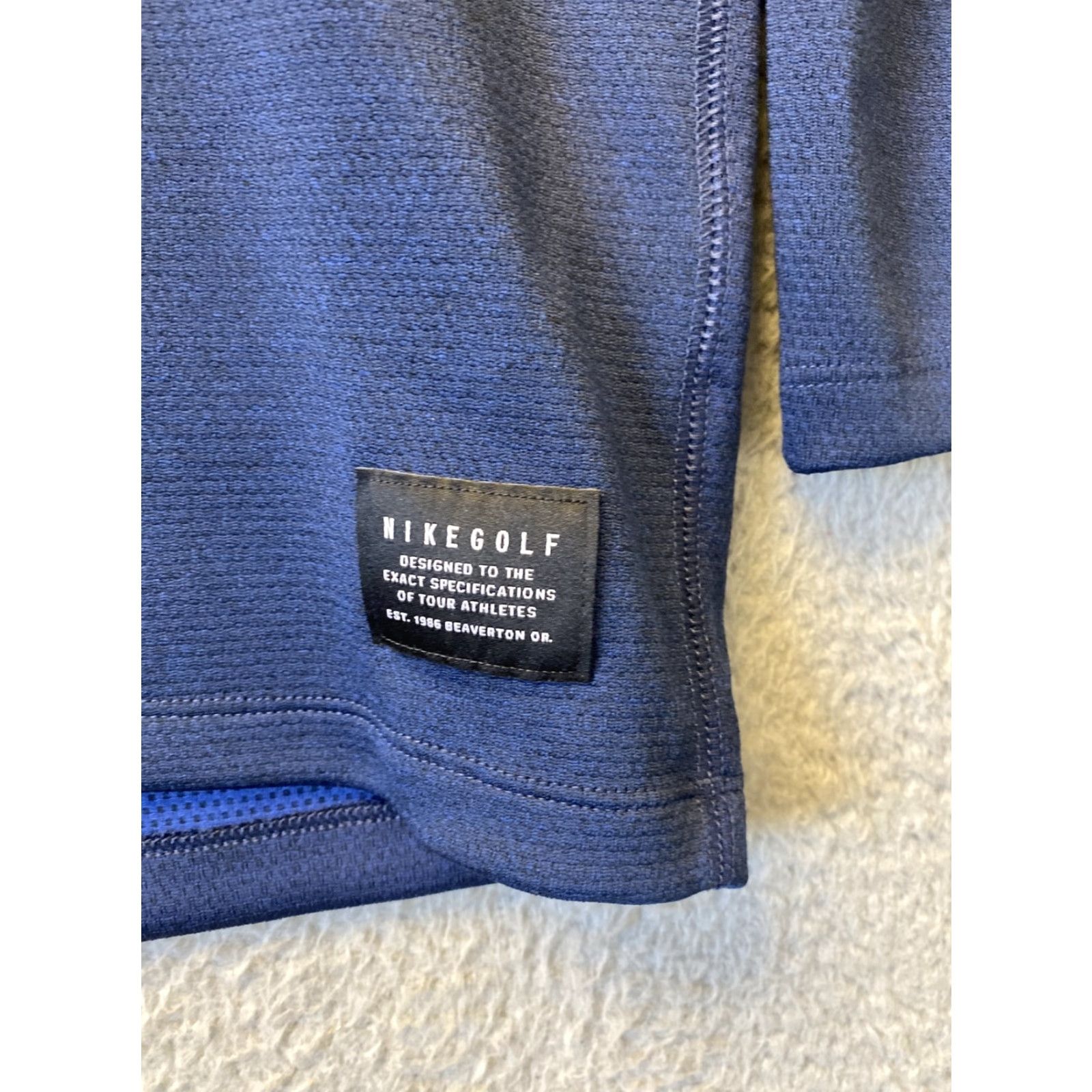 Nike Nike Dri-Fit Golf Jacket Mens Blue Long Sleeve 1/4 Zip Pullover XXL / 57-34 Size US XXL / EU 58 / 5 - 3 Thumbnail