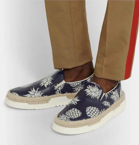 Valentino o1y0525 Leather Espadrilles in Black/White Size US 7 / EU 40 - 4 Thumbnail