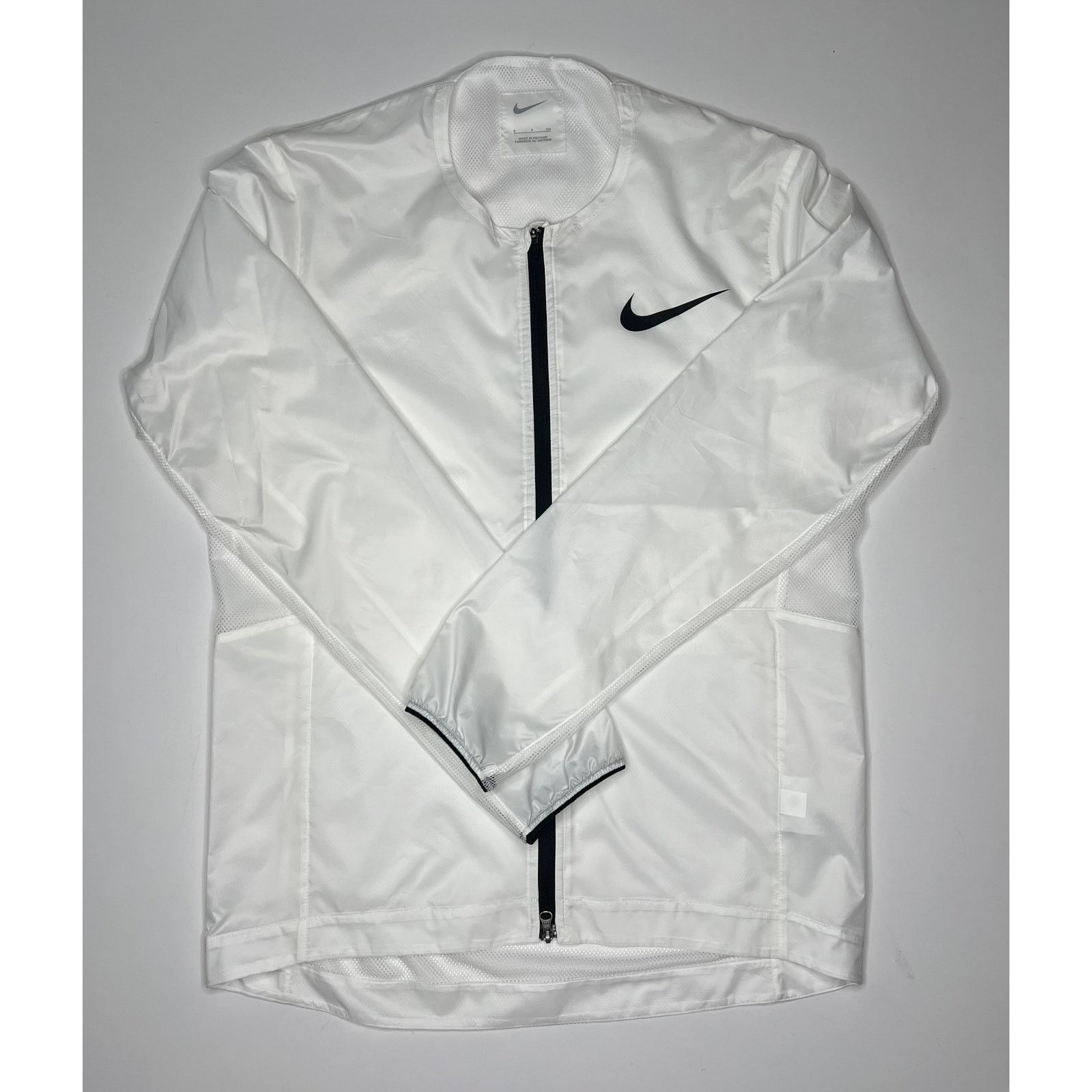Nike Nike Pro Elite Full-Zip White Windbreaker Running Jacket Size US S / EU 44-46 / 1 - 1 Thumbnail