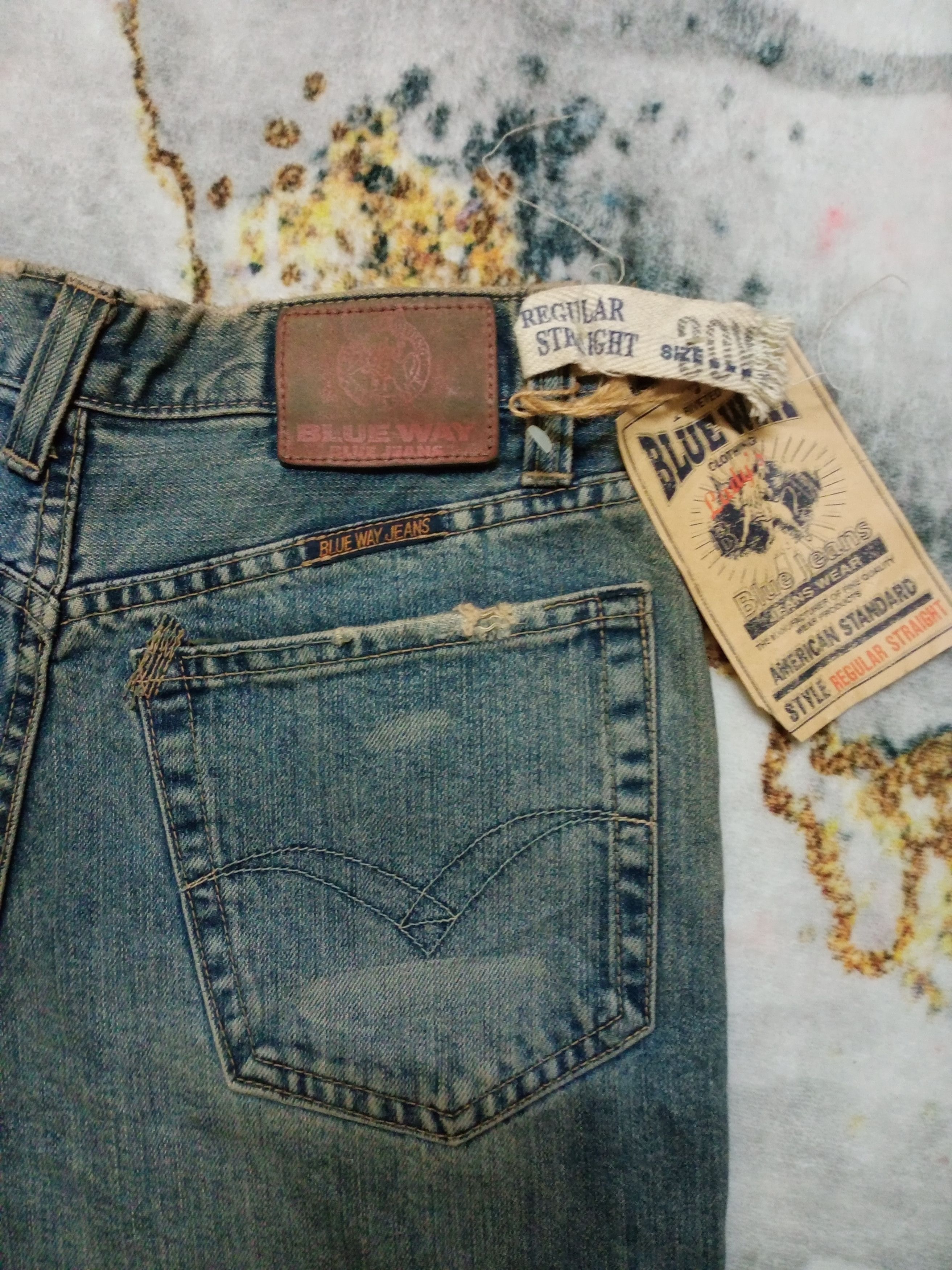 If Six Was Nine × Japanese Brand × Vintage Rare Vintage BlueWay Distressed Denim Pants Size 28" / US 6 / IT 42 - 22 Thumbnail