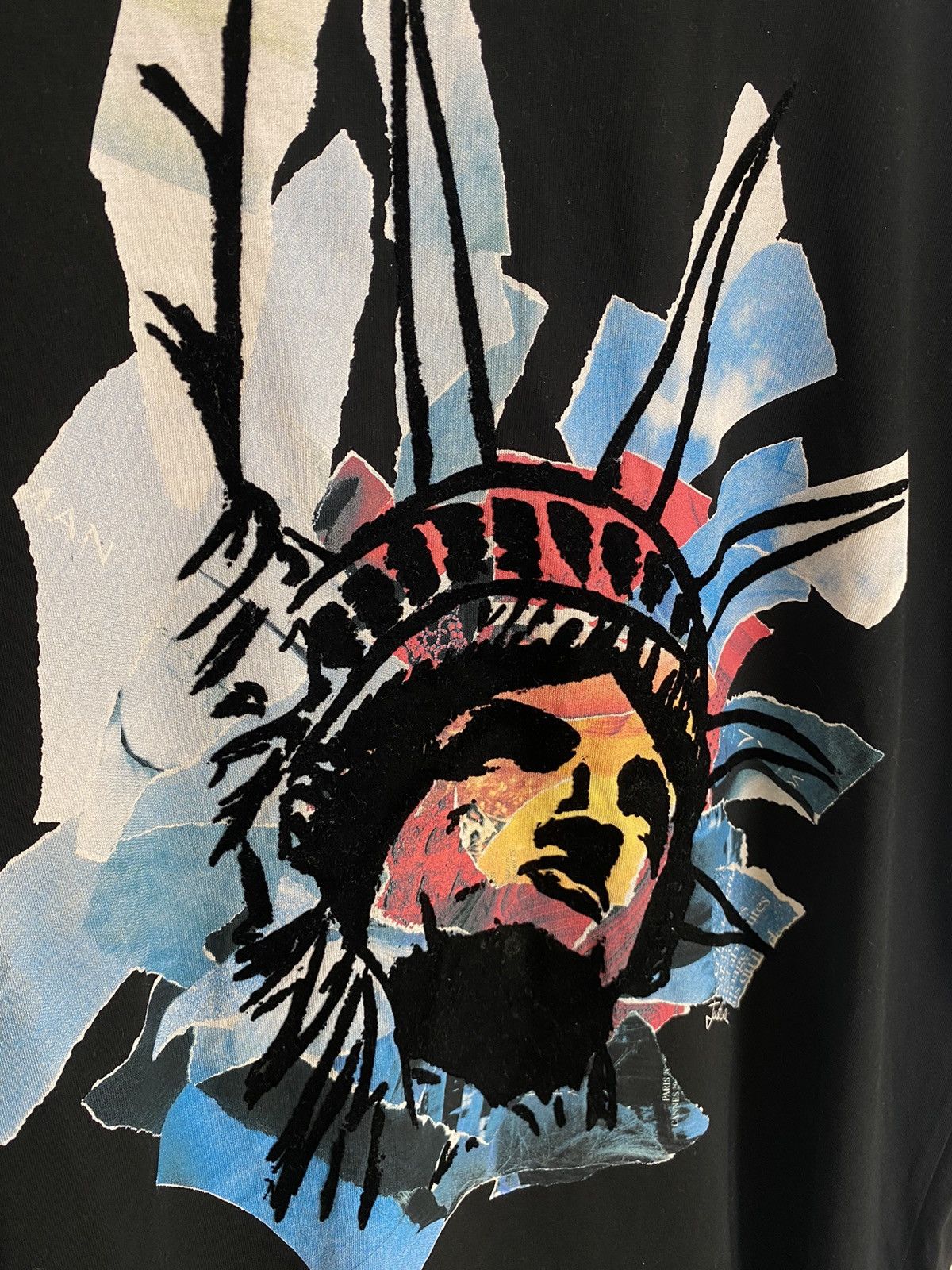 Designer × Just Cavalli Just Cavalli Statue Of Liberty Tee XL Abstract y2k graffiti Size US XL / EU 56 / 4 - 4 Thumbnail