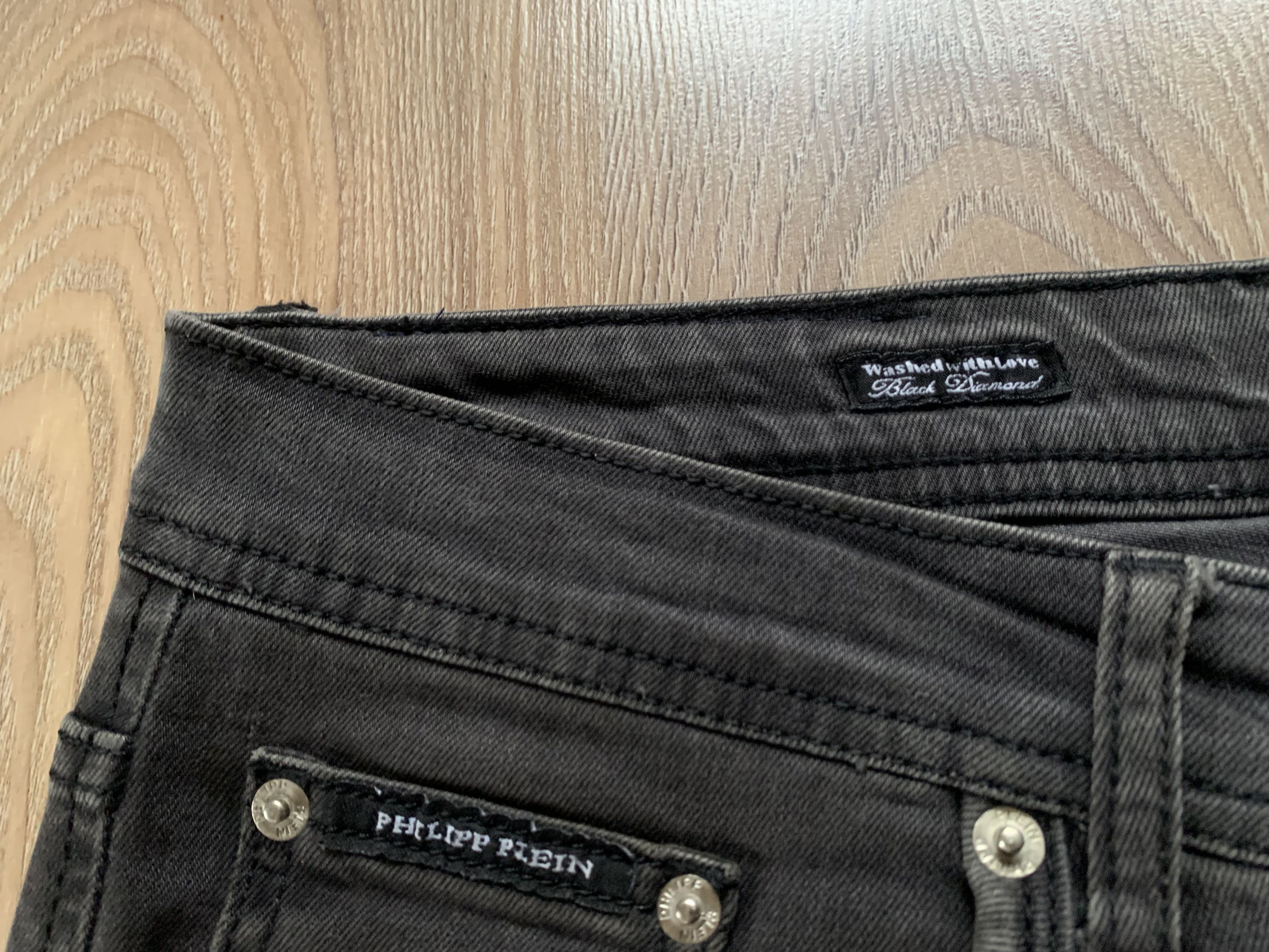 Philipp Plein Vintage Philipp Plein Straight Cut Black Dimond Jeans Size US 34 / EU 50 - 5 Thumbnail