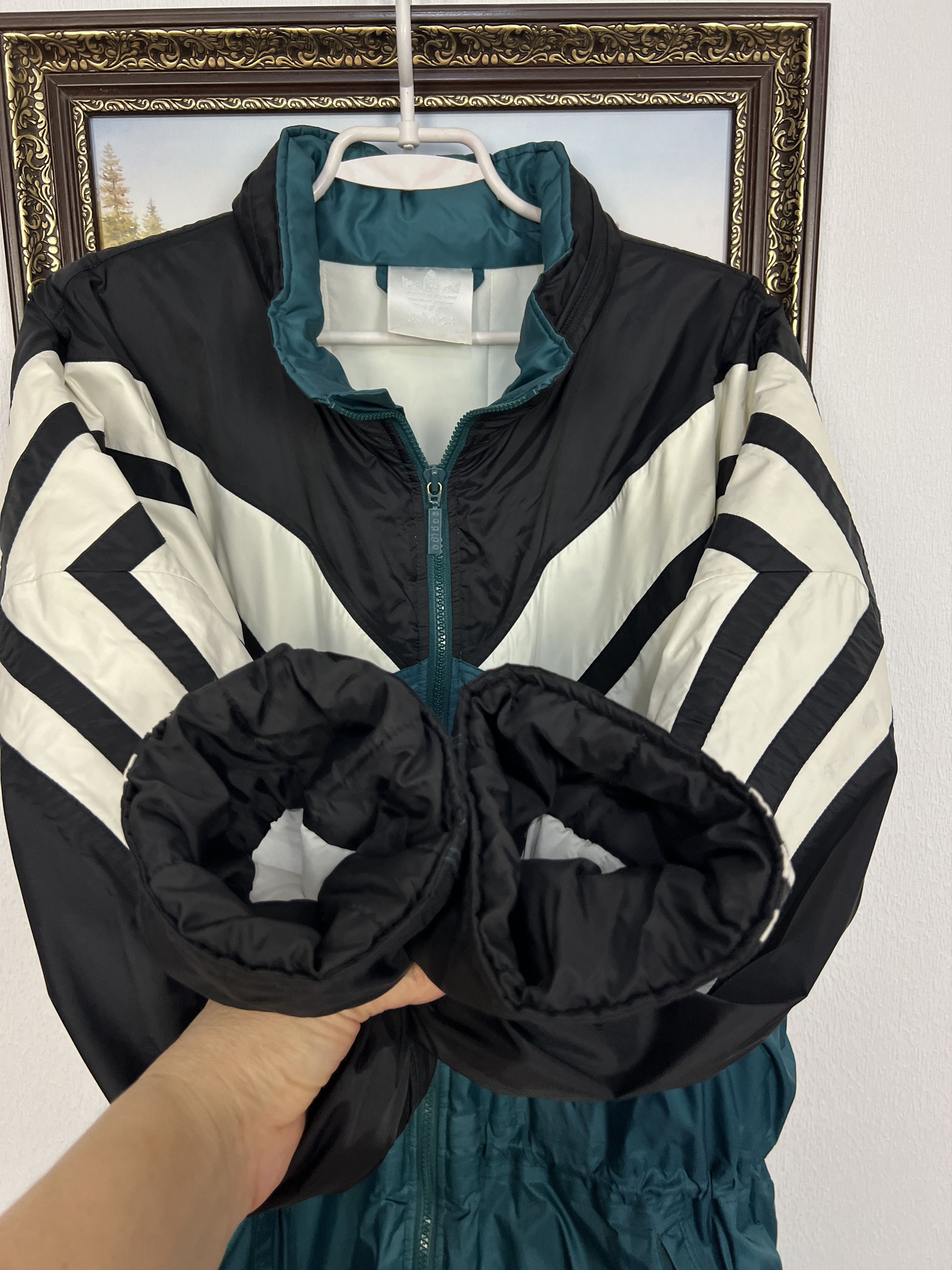 Adidas Vintage Liverpool Football Padded Jacket Soccer Track Top Size US L / EU 52-54 / 3 - 4 Thumbnail