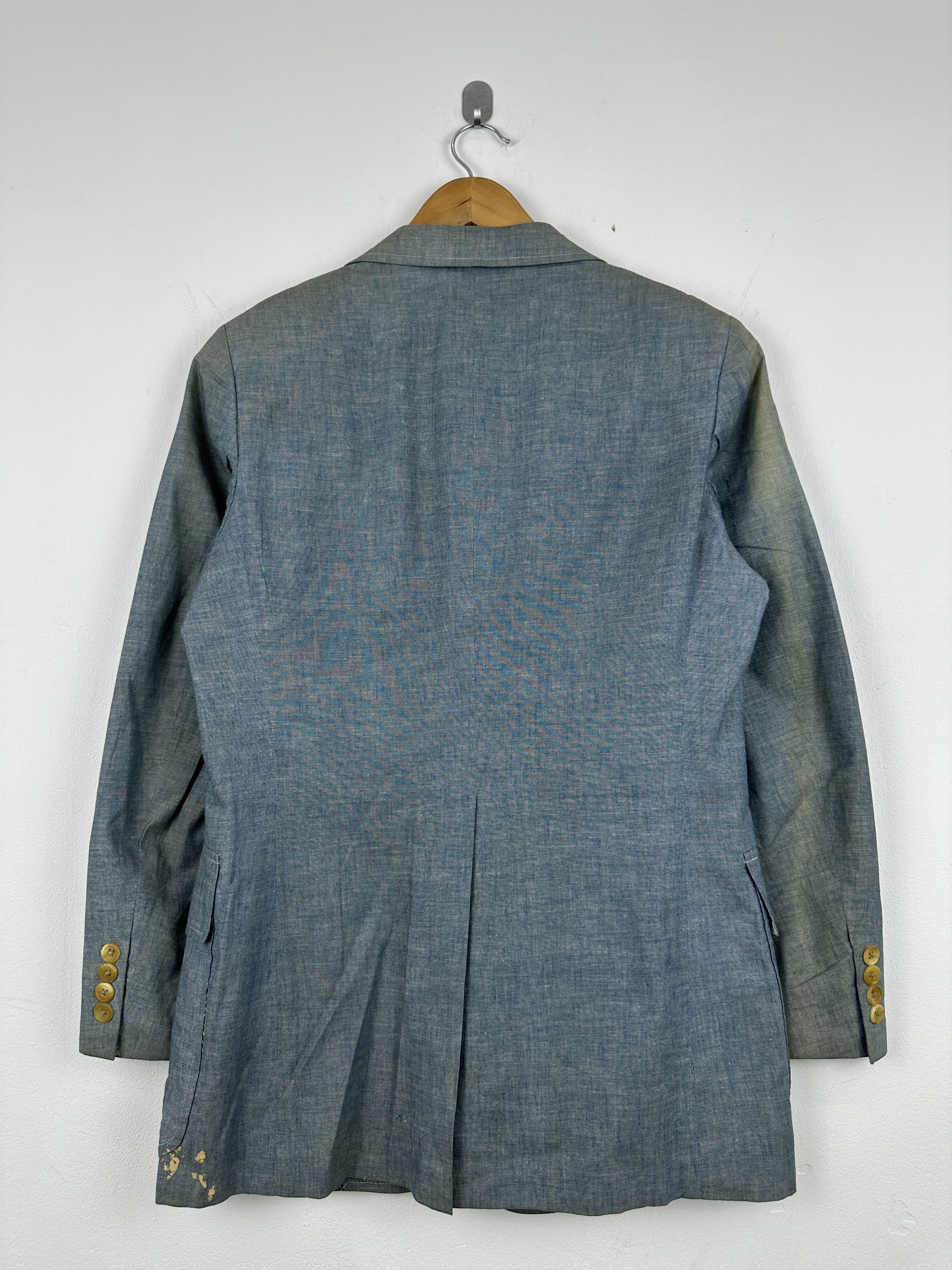 Polo Ralph Lauren Vintage Polo Ralph Lauren Linen Blazer Jacket Blue Size US S / EU 44-46 / 1 - 3 Thumbnail