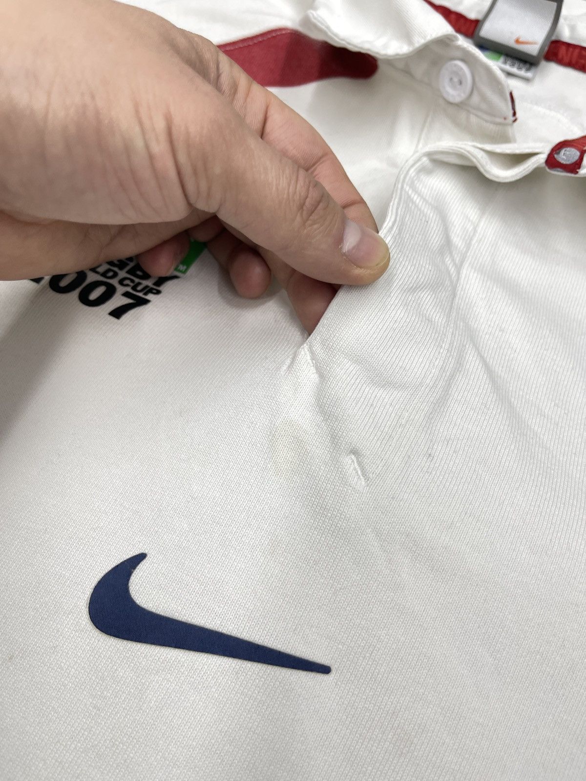 Nike Vintage Nike England Rugby World Cup 2007 Long Sleeve Polo Size US M / EU 48-50 / 2 - 14 Thumbnail