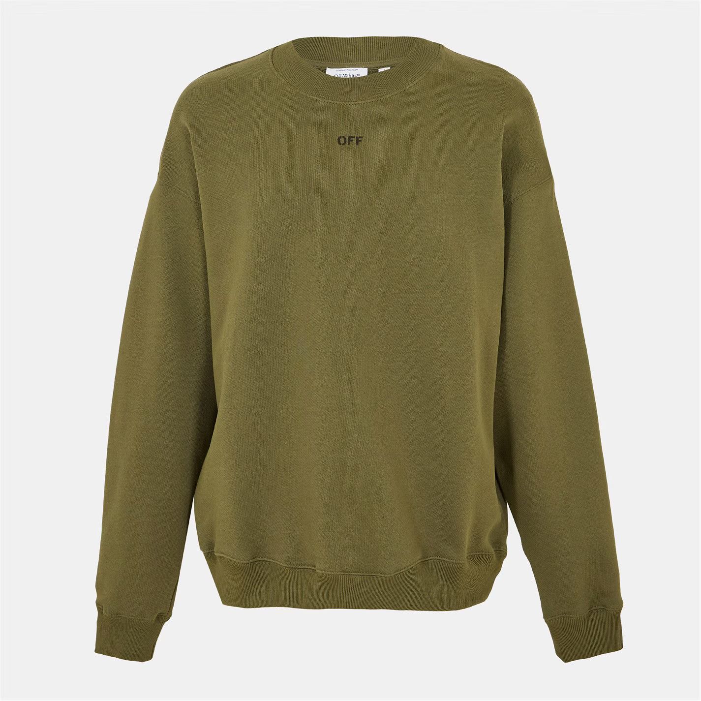 o1g2r1mq0226 Skate Relaxed Fit Crew Sweatshirt Olive Green