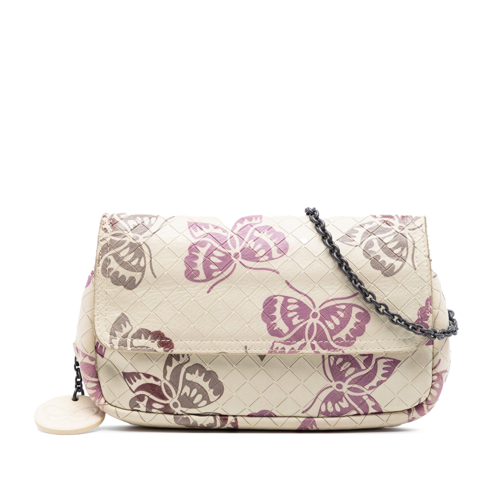 Bottega Veneta Small Nappa Intrecciomirage Butterfly Chain Crossbody Size ONE SIZE - 1 Thumbnail