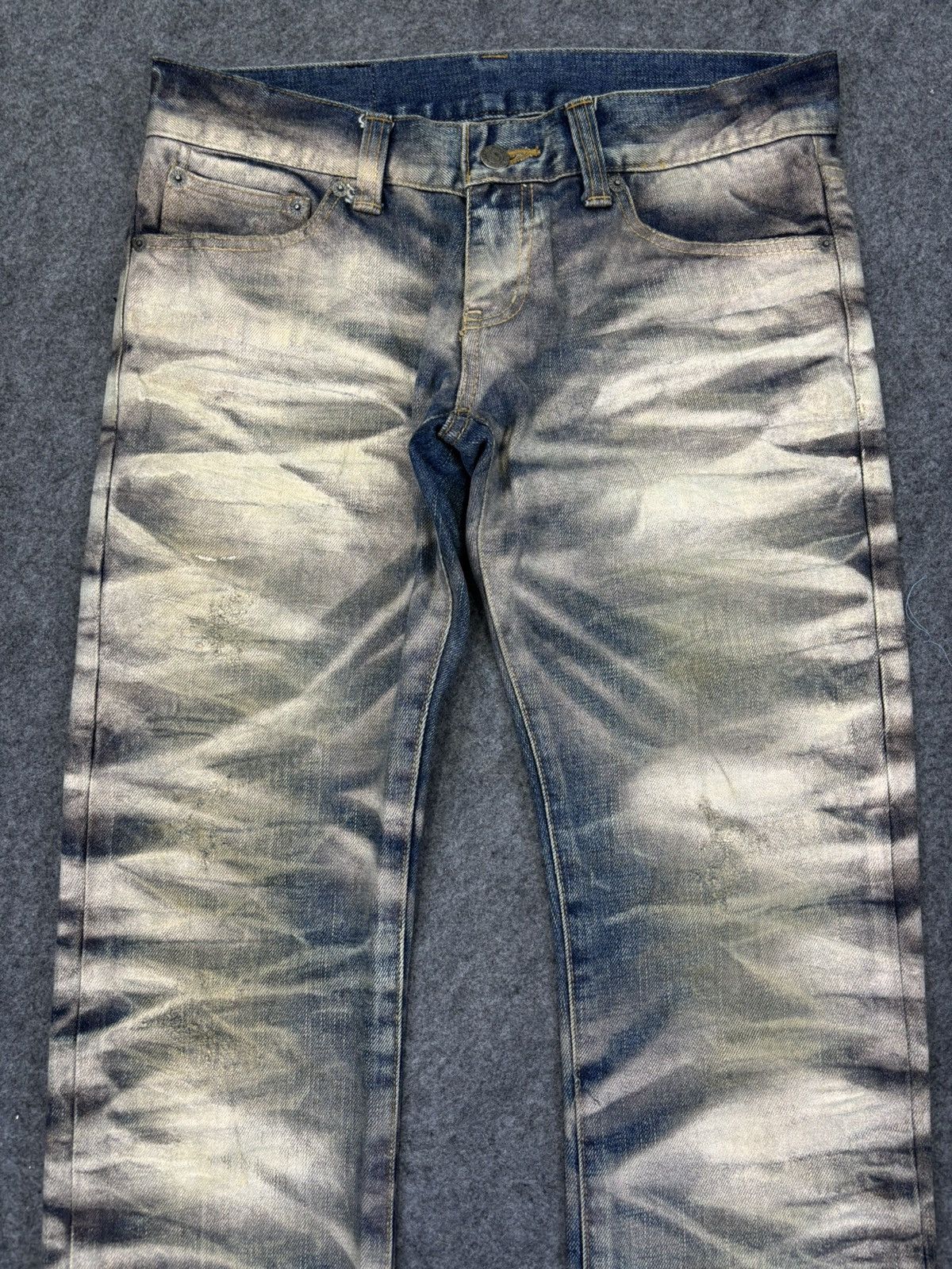 Tornado Mart 💥Archival Flare💥Rare Tornado Mart Deep Spray Denim K31 Size US 31 - 3 Thumbnail