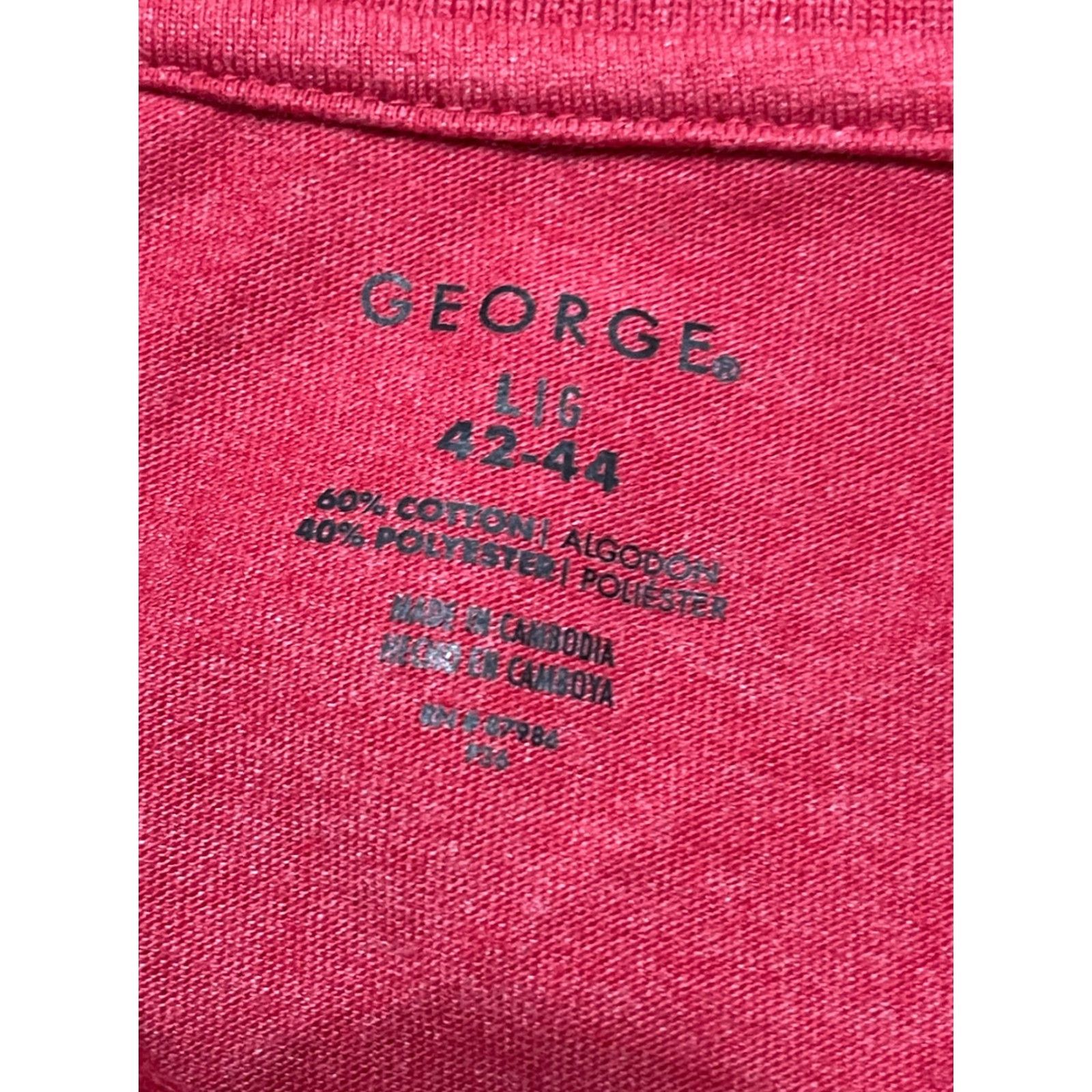 George George Shirt Mens Large Polo Short Sleeve Red Shirt Polo Casual Modern Men L Red George Shirt Polo Short Sleeve Casual Modern 1990s? Wait no. Size US L / EU 52-54 / 3 - 7 Thumbnail
