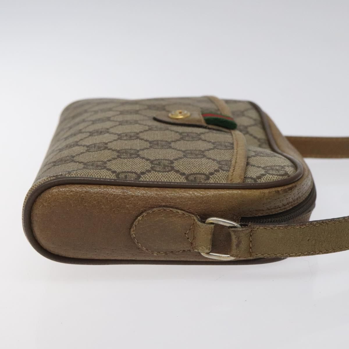 Gucci GUCCI GG Supreme Web Sherry Line Shoulder Bag Pvc Beige 116 Size ONE SIZE - 4 Thumbnail