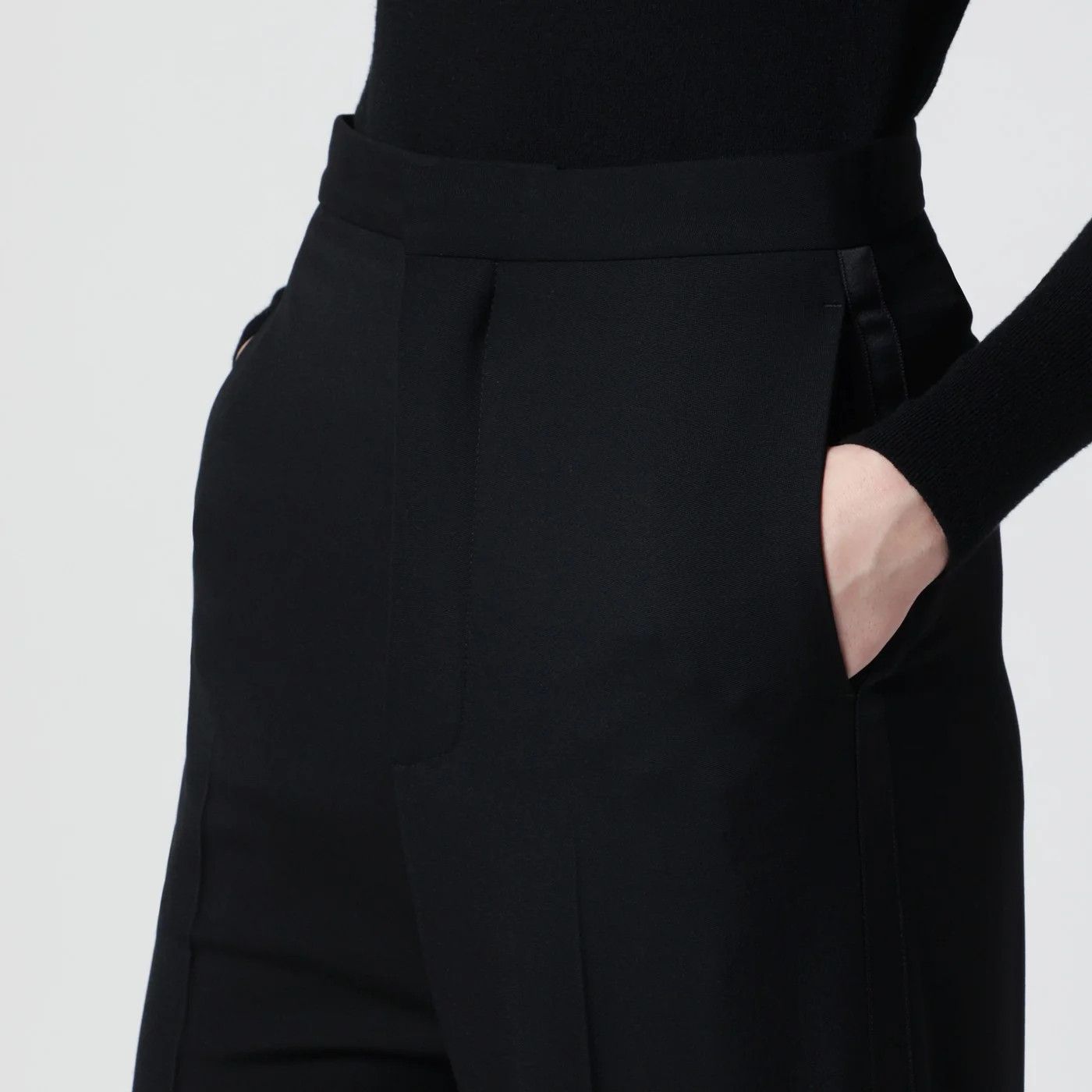 Balenciaga o1d2blof0426 Wool Trousers in Black Size 36" / US 14 / IT 50 - 5 Thumbnail