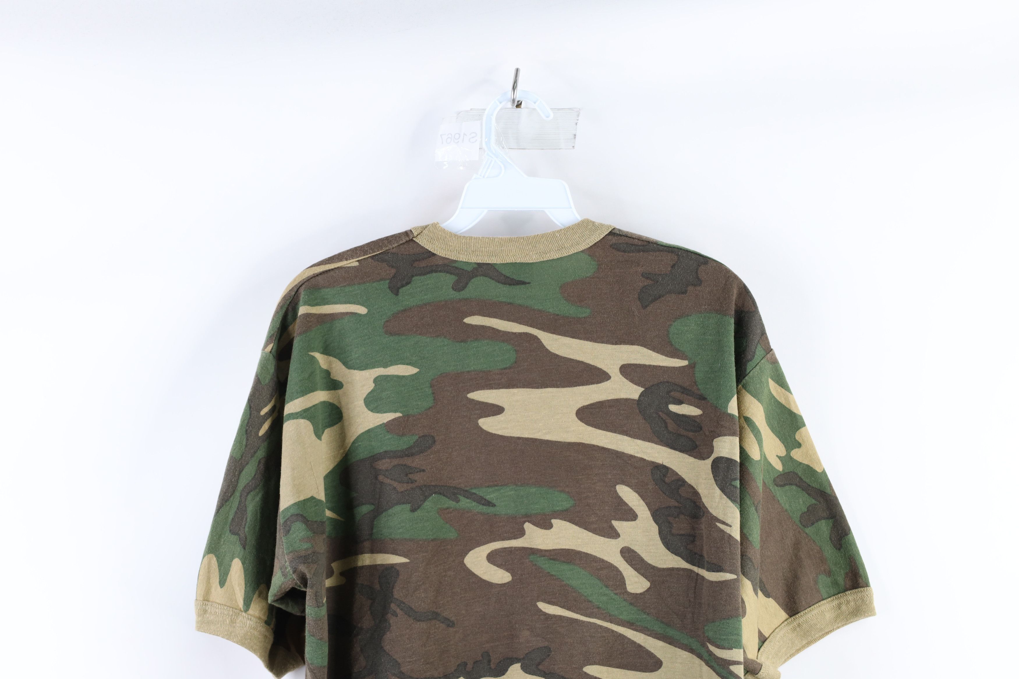 Vintage Vintage 90s Streetwear Short Sleeve Ringer T-Shirt USA Size US XL / EU 56 / 4 - 6 Thumbnail