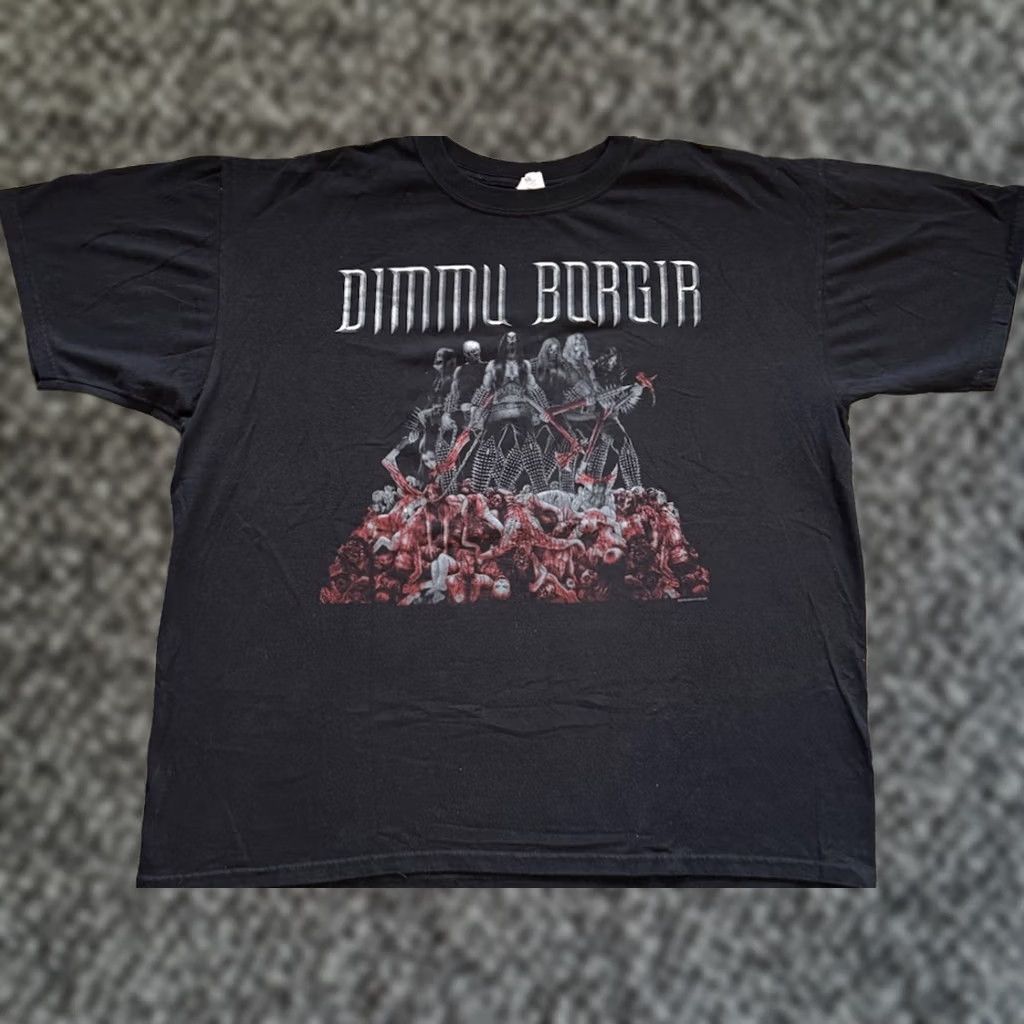 Anvil VINTAGE 2008 Dimmu Borgir Concert T Shirt Black Metal Band Mayhem Emperor 2XL Size US XXL / EU 58 / 5 - 1 Thumbnail