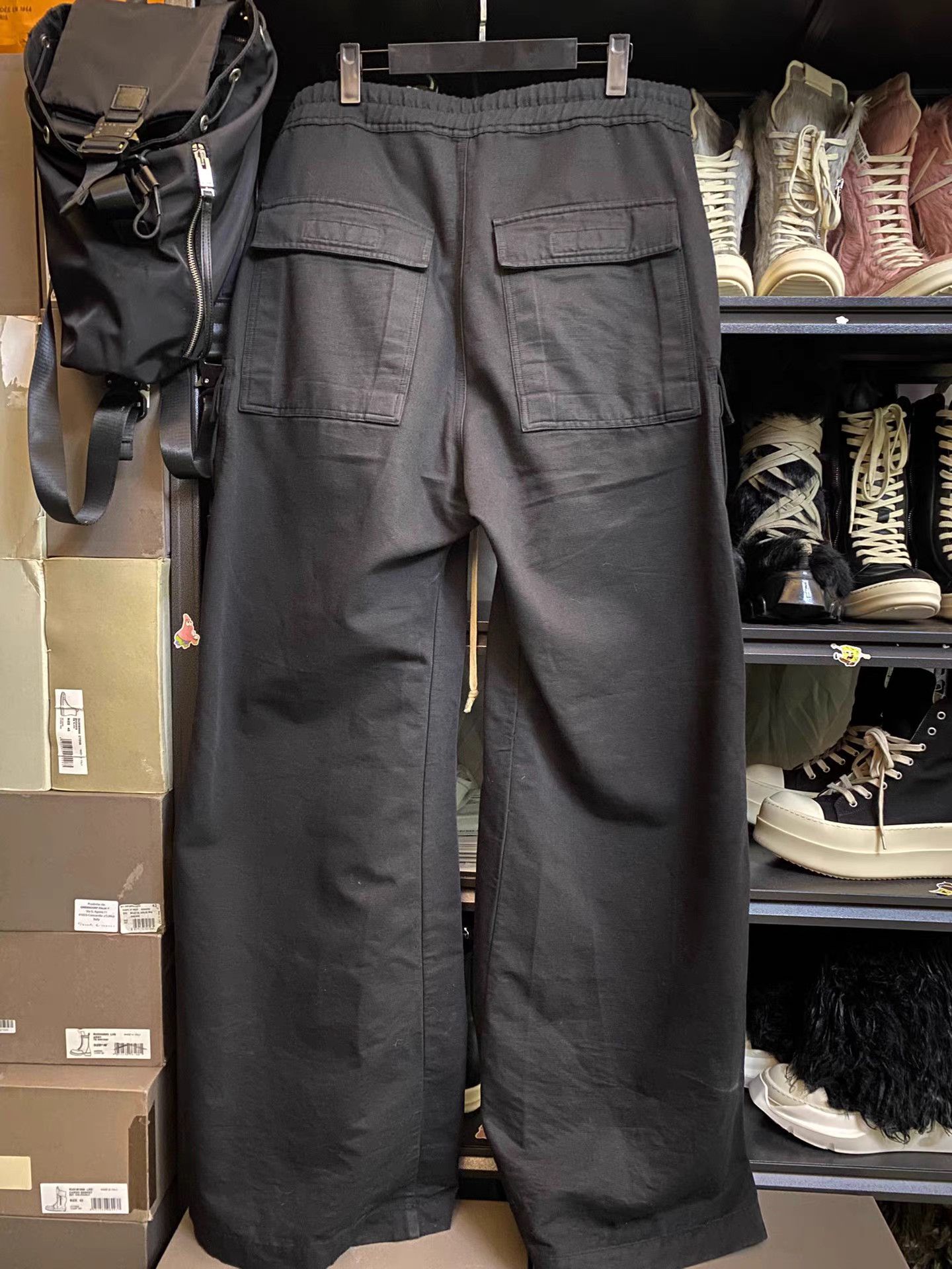Rick Owens Rick Owens DRKSHDW Cargo Bela Wide-Leg Pants Size US 35 - 2 Thumbnail