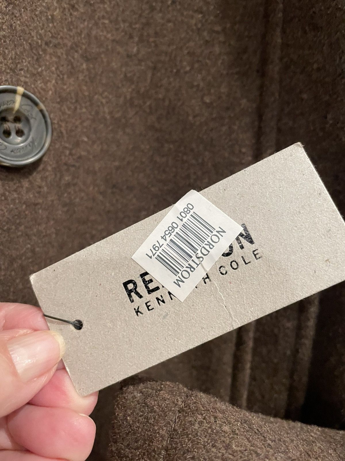 Kenneth Cole Kenneth Cole Double Breasted Coat with Bib Collar Size US XXL / EU 58 / 5 - 4 Thumbnail