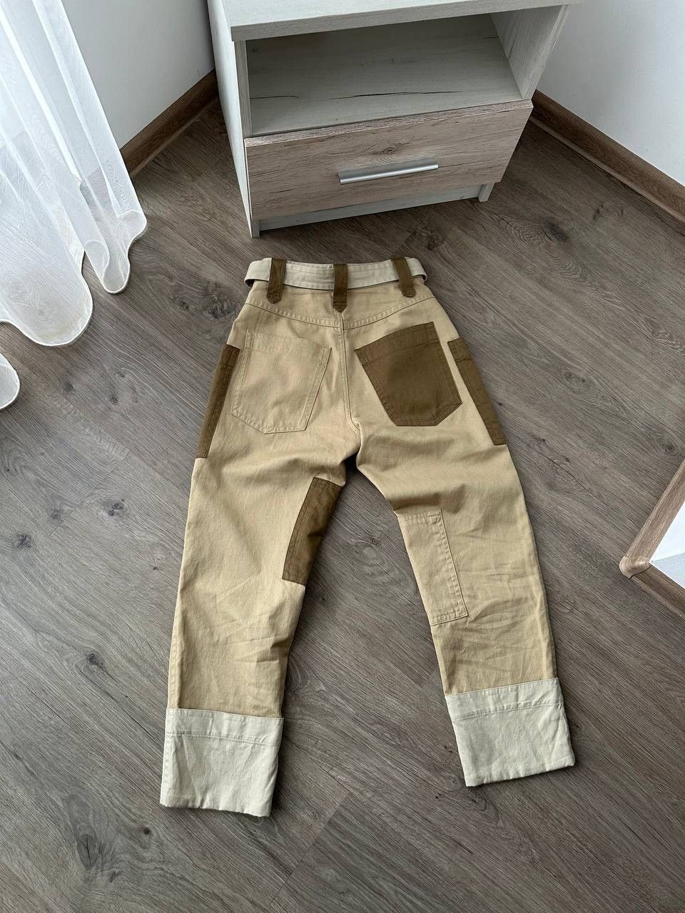 Isabel Marant Etoile × Japanese Brand × Vintage Vintage Isabel Marant Etolie Beige Pocket Cargo Pants Size 24" / US 00 / IT 34 - 14 Thumbnail