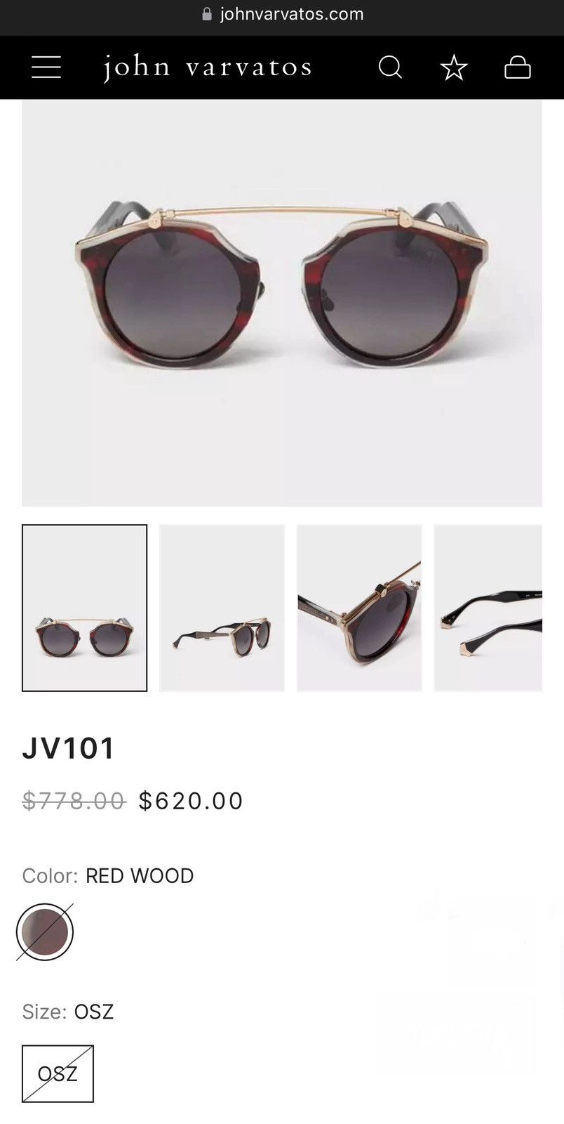 R13 JV101 limited edition sunglasses. Size ONE SIZE - 4 Thumbnail