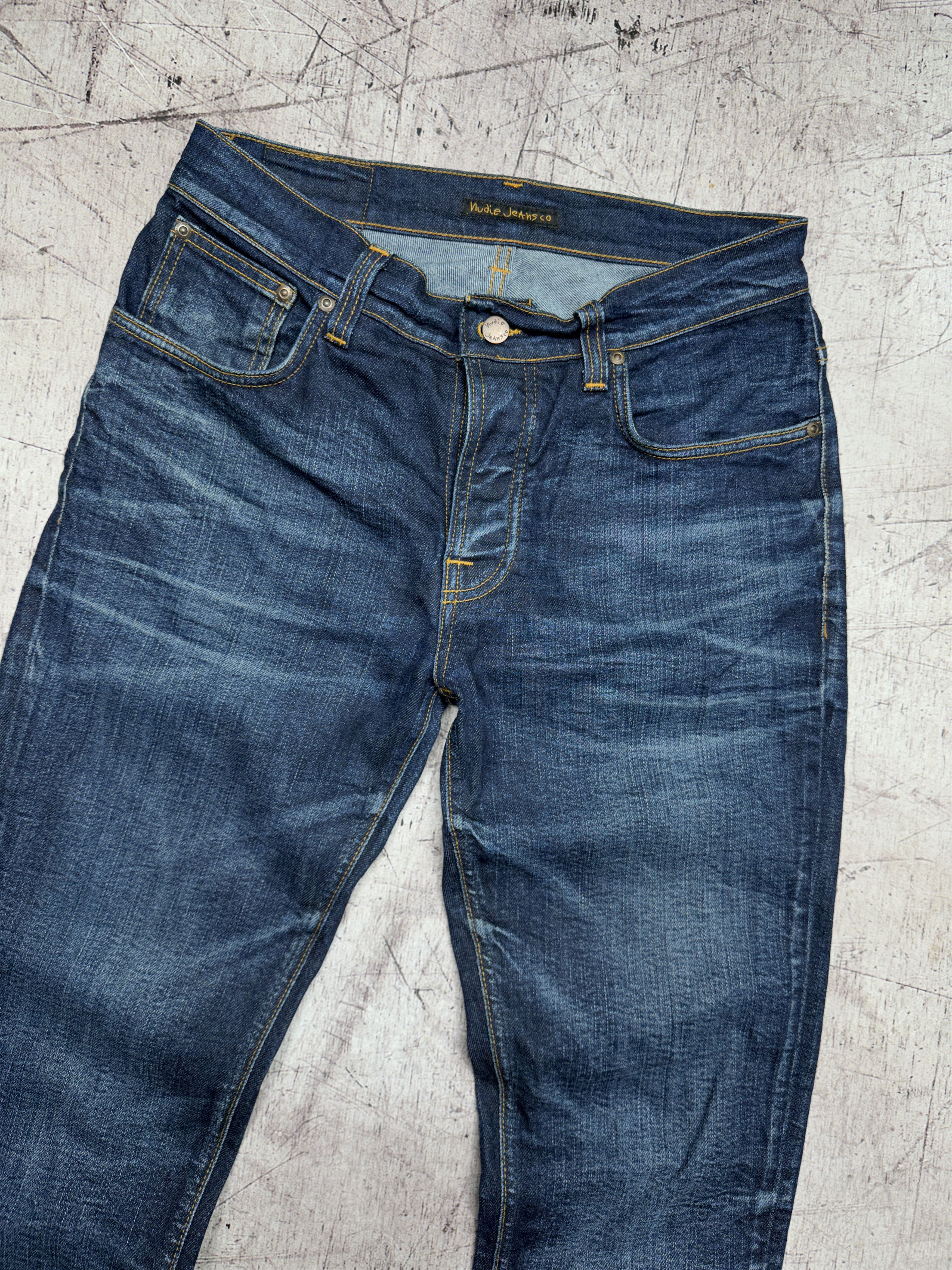 Nudie Jeans Nudie Jeans Mens Grim Tim Denim Pants Size US 34 / EU 50 - 5 Thumbnail
