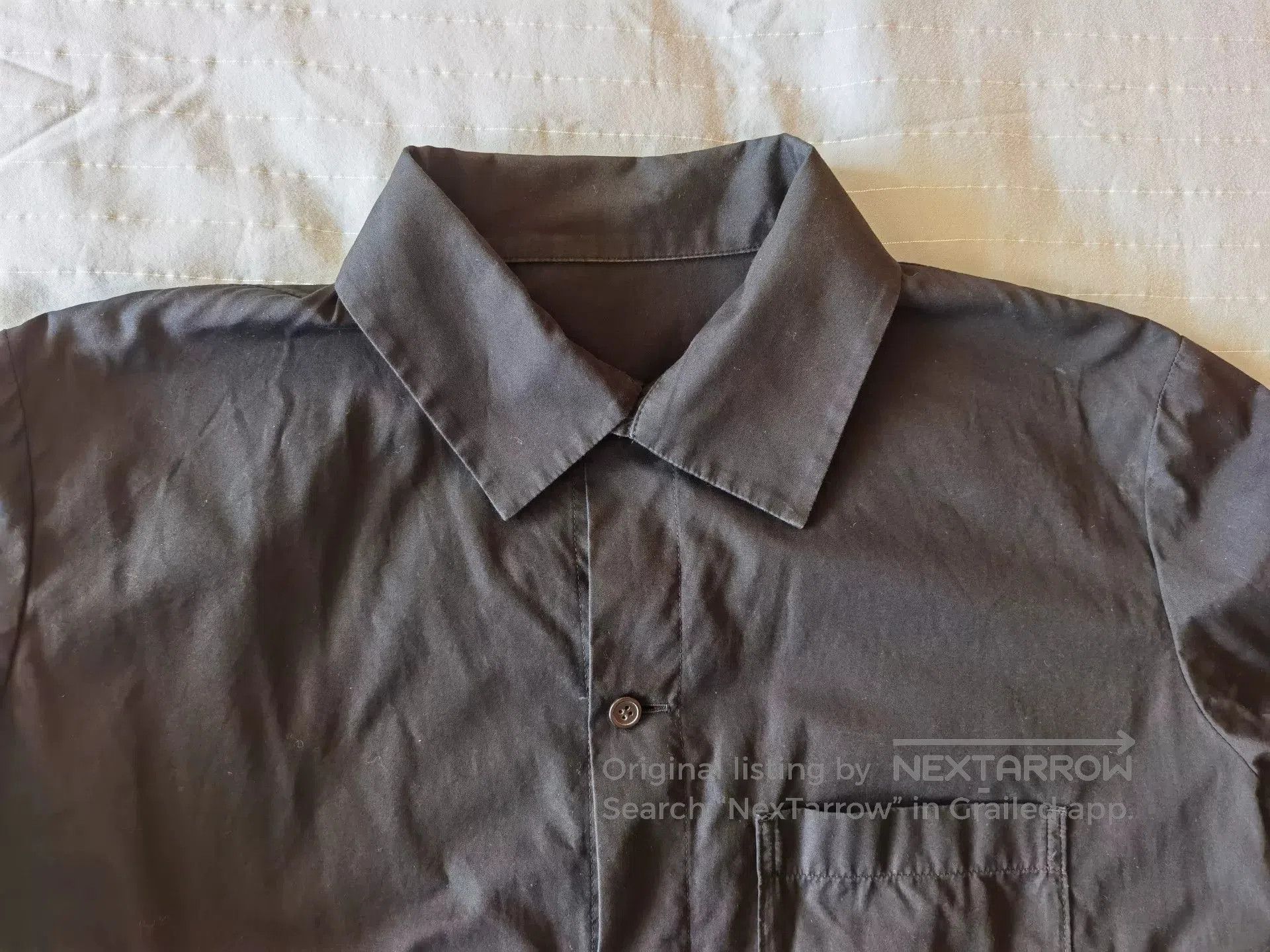 Y's Y's Black Cotton Long Sleeve Shirt. Size M / US 6-8 / IT 42-44 - 3 Thumbnail