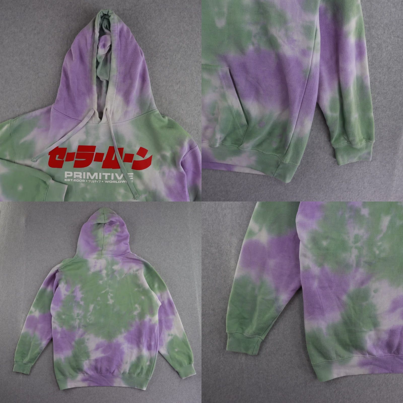 Primitive Primitive x Sailor Moon Sweatshirt Pullover Hoodie - Adult Medium Purple & Green - Primitive Apparel Shirt? Size US M / EU 48-50 / 2 - 8 Thumbnail