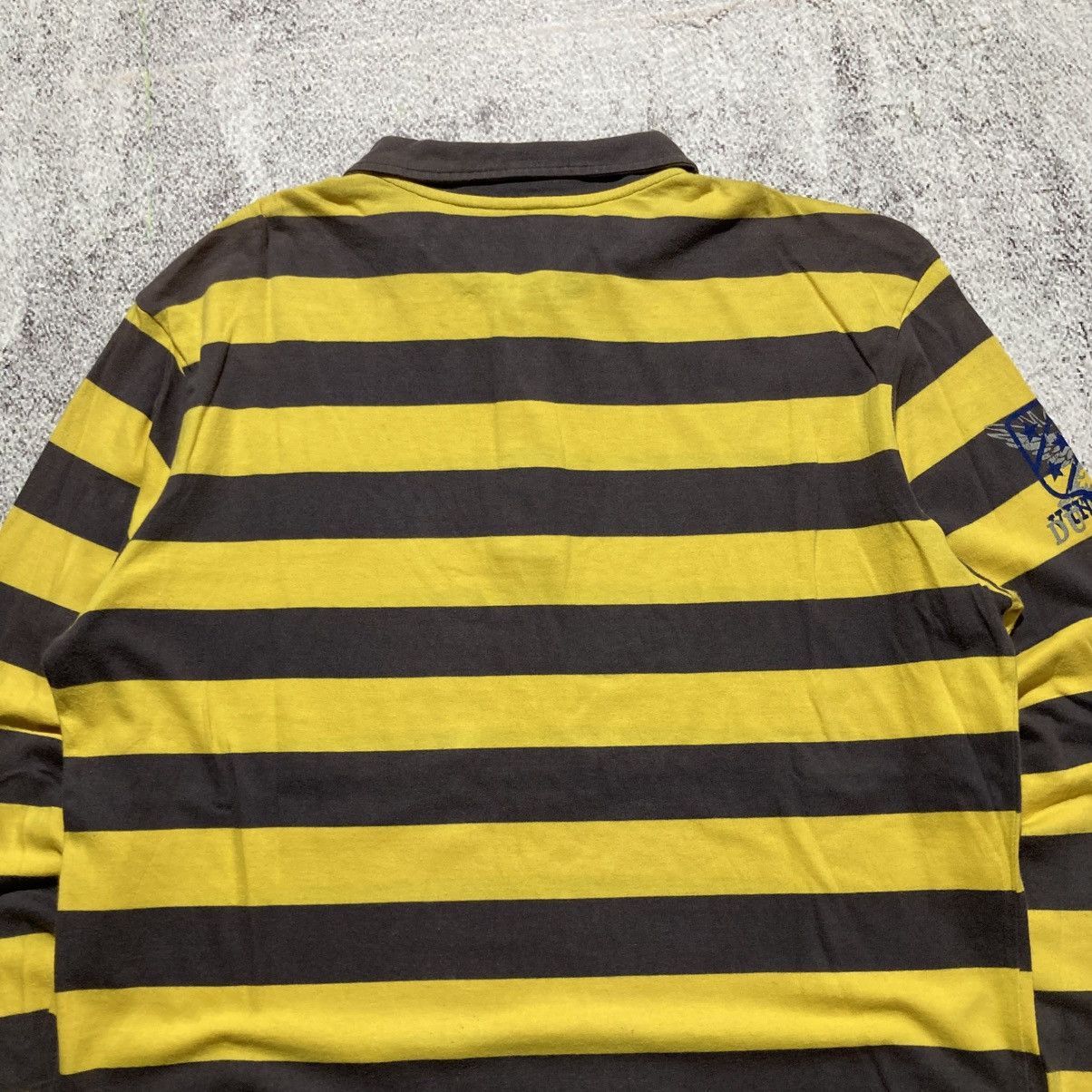 Japanese Brand 2000s Design United Poem Striped Longslevee Punk Lgb Style Size US L / EU 52-54 / 3 - 11 Thumbnail