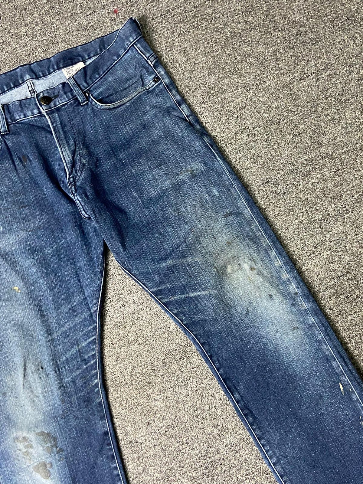 H&M × Japanese Brand × Vintage H&M Slim Low Waist Distressed Denim Jeans (131) Size US 33 - 8 Thumbnail