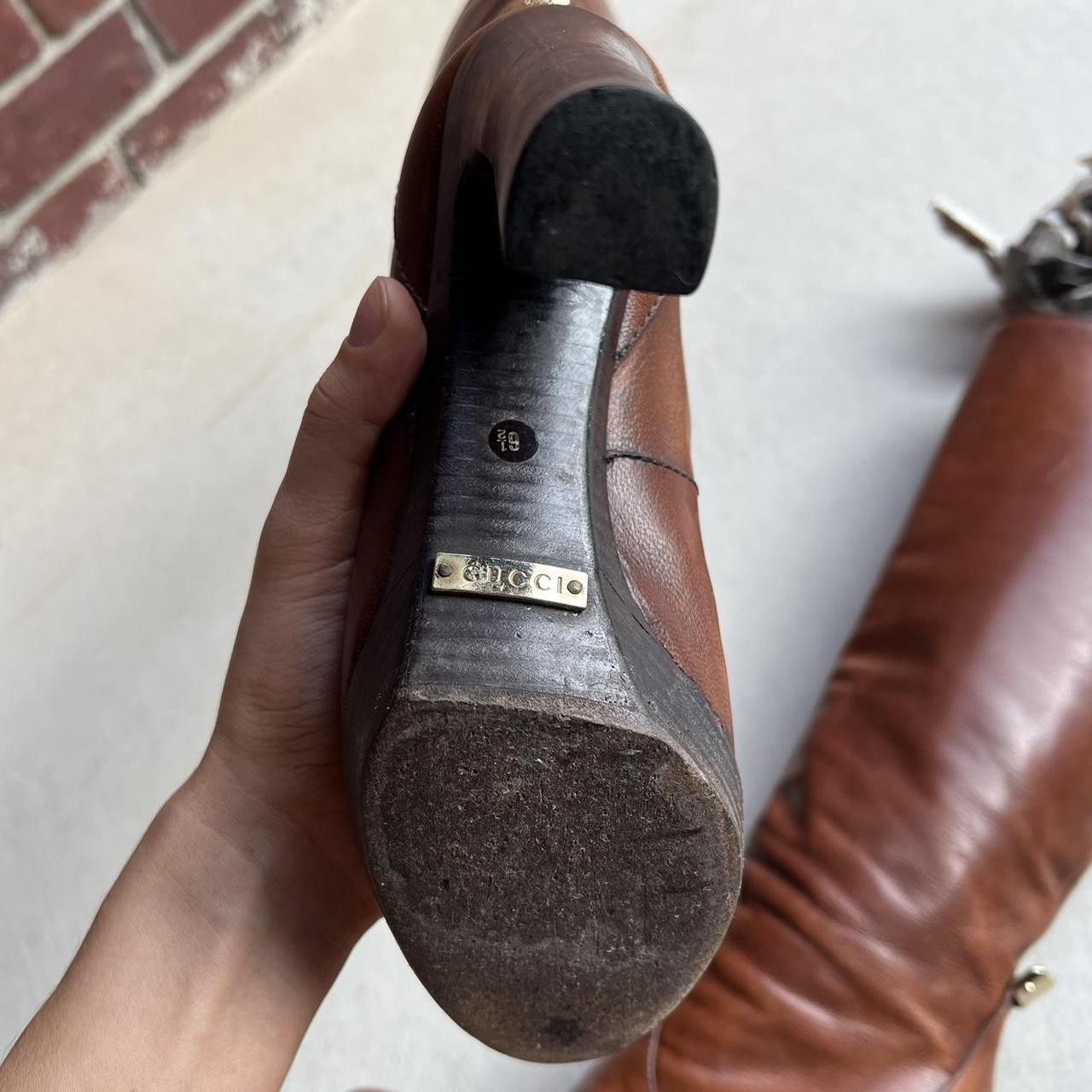 Gucci vintage authentic Gucci brown leather platform boots Size US 6.5 / IT 36.5 - 4 Thumbnail