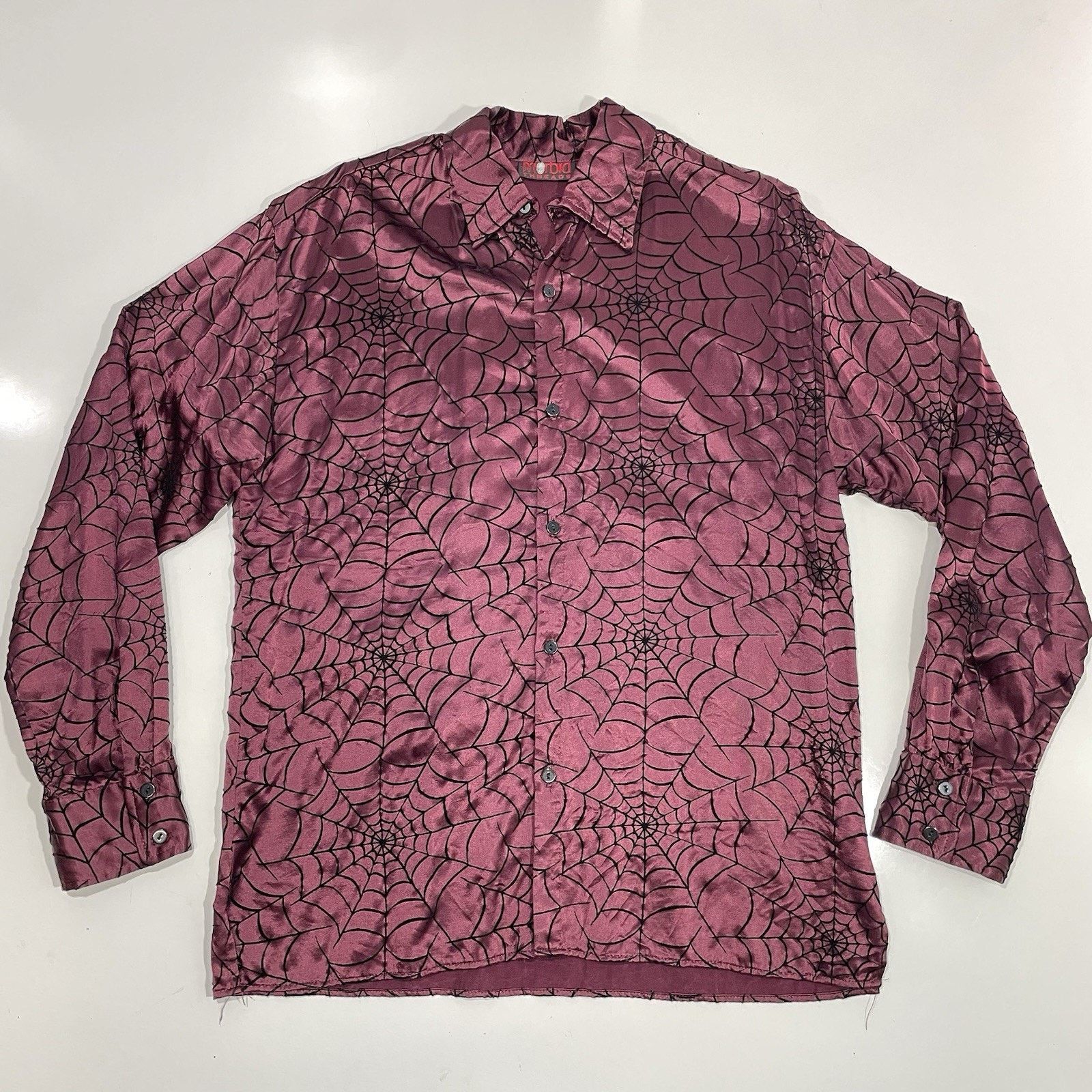 Epic Threads VTG Morbid Threads Spider Web Shirt Red Men’s Emo Rare Goth Size US L / EU 52-54 / 3 - 2 Thumbnail