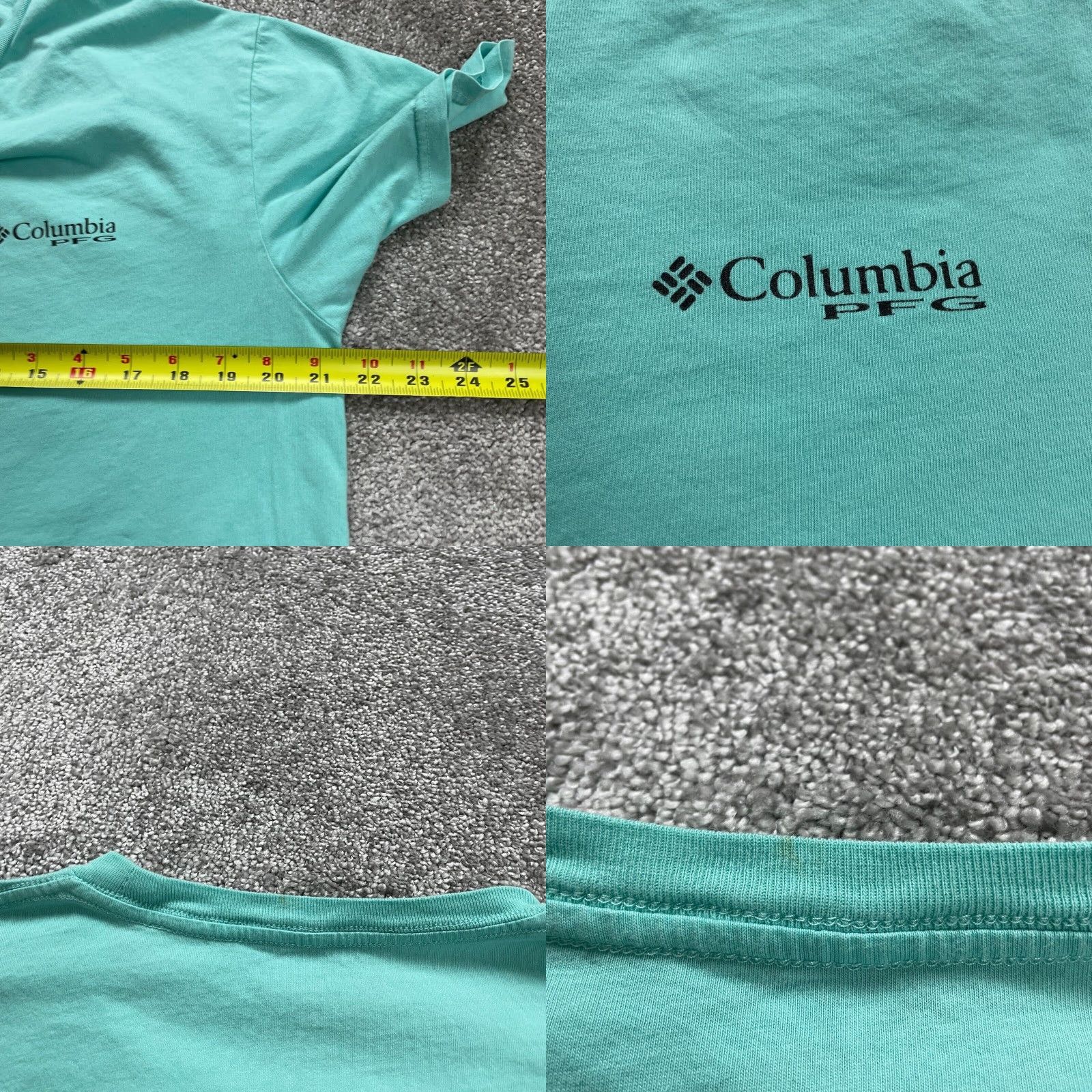Vintage Columbia PFG Graphic T-Shirt Mens Large Green Crew Neck Short Sleeve Cotton Fish Outdoor Mens Size US L / EU 52-54 / 3 - 8 Thumbnail