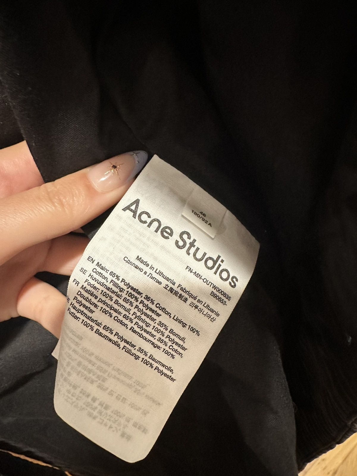 Acne Studios Acne Studios Oliber Quilted Long Coat Black Heart Buttons Size US L / EU 52-54 / 3 - 4 Thumbnail