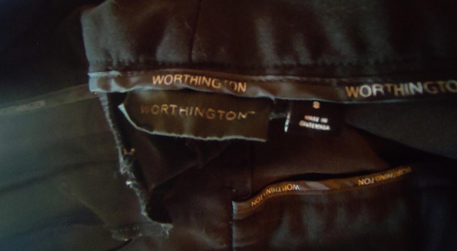 Other Worthington Black Dress Pants Womens Size 8 Button Back Pock Size 30" / US 8 / IT 44 - 5 Thumbnail