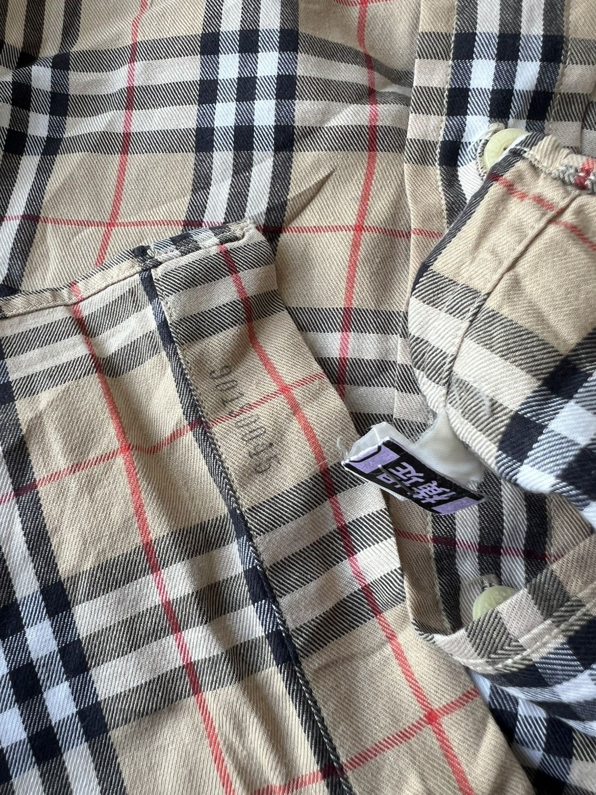 Burberry Vintage Burberrys England Nova Checked Oxford Shirt Size US L / EU 52-54 / 3 - 6 Thumbnail
