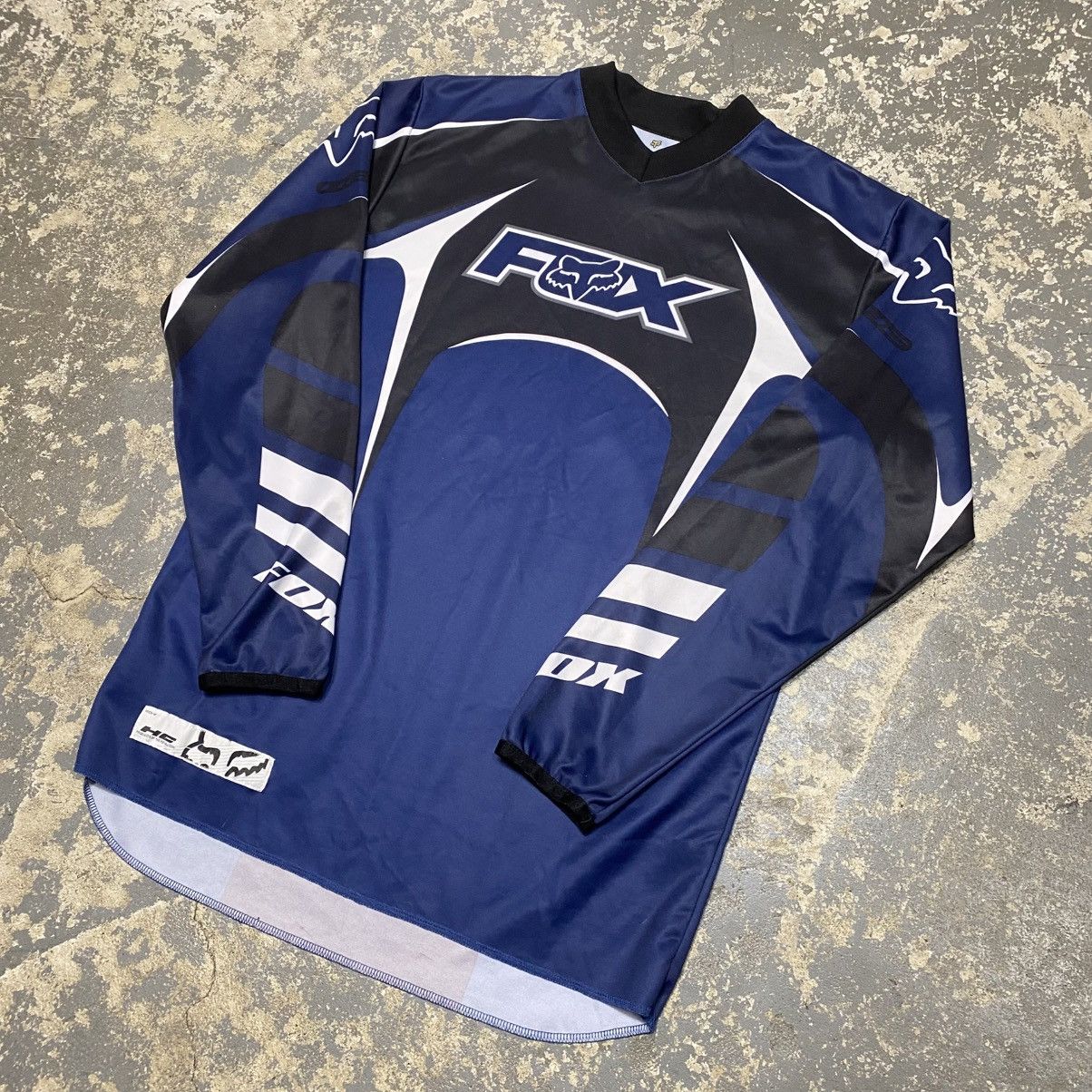 Fox Racing × Vintage Vintage Fox Racing Motor-cross Jersey Long Sleeve Tshirt Size US S / EU 44-46 / 1 - 2 Thumbnail