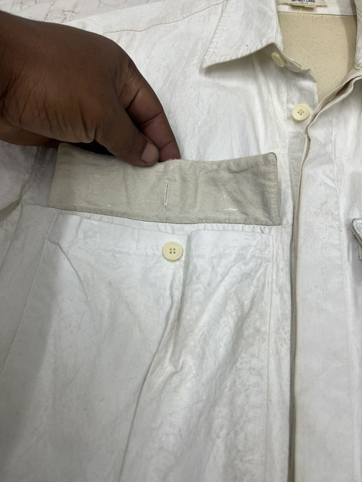 Helmut Lang ARCHIVE💥💥💥HELMUT LANG WAXED JACKET Size US M / EU 48-50 / 2 - 10 Thumbnail
