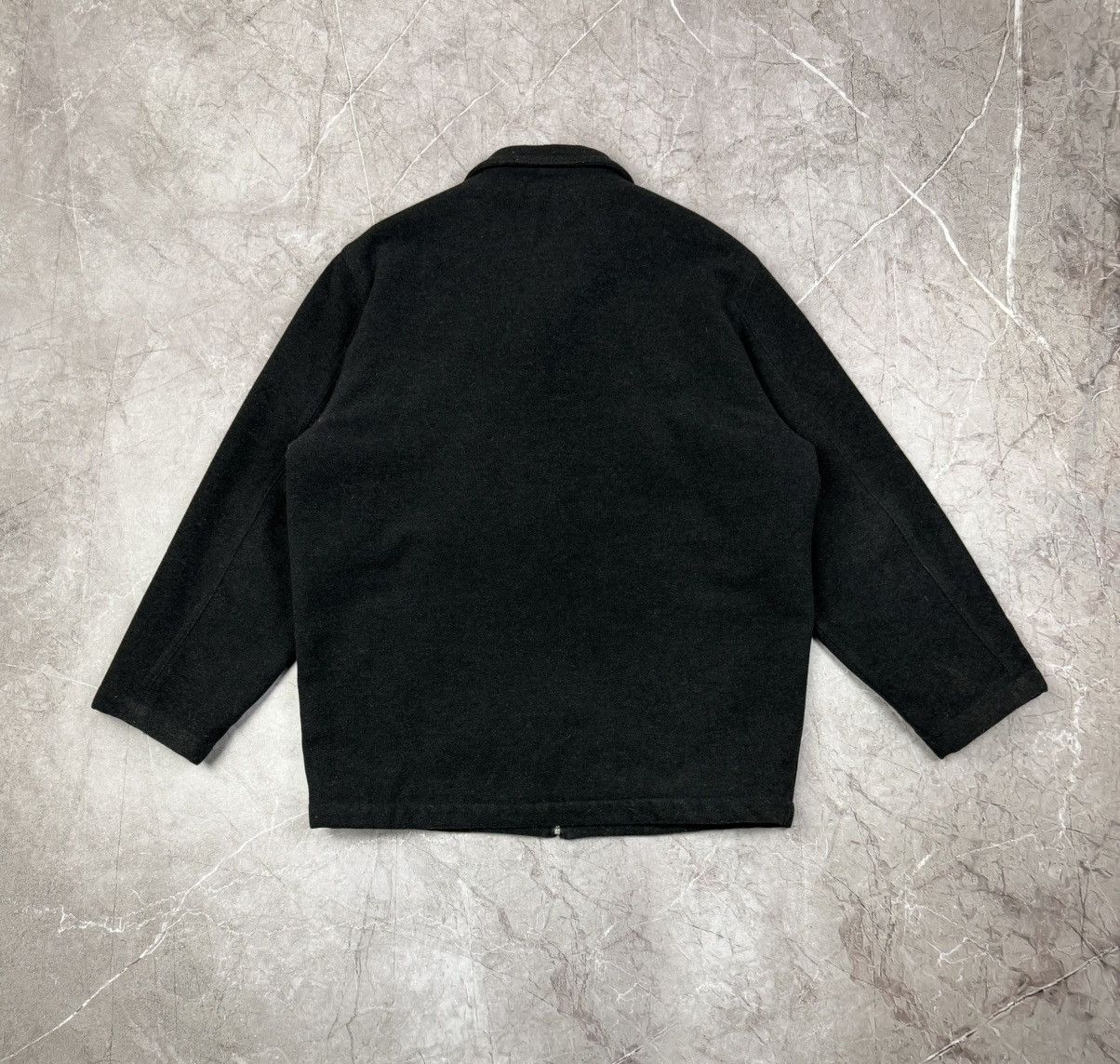 Lacoste Vintage Lacoste Black Wool Coat Jacket Size US XL / EU 56 / 4 - 3 Thumbnail