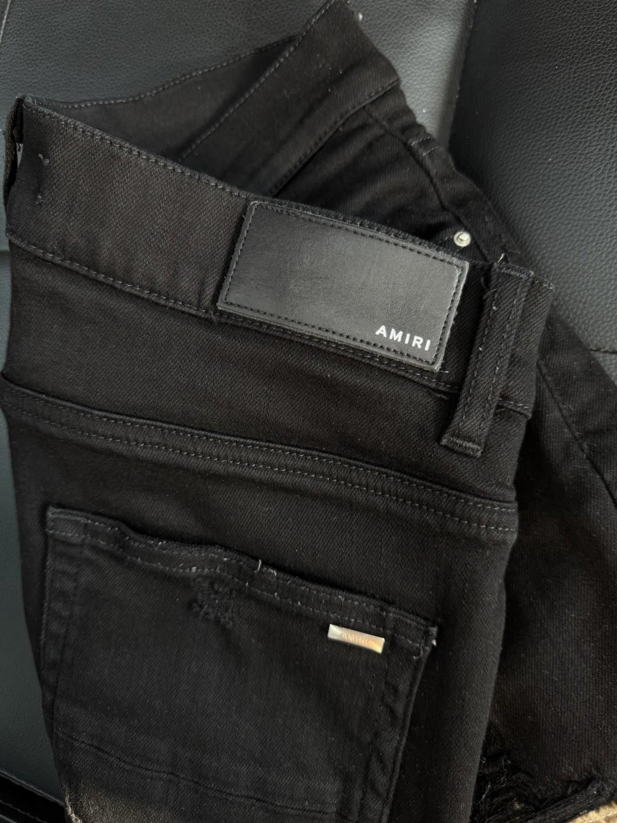 Amiri Size 31 - Amiri Black Jeans $1290 Retail Denim Color Patch Size US 31 - 7 Thumbnail