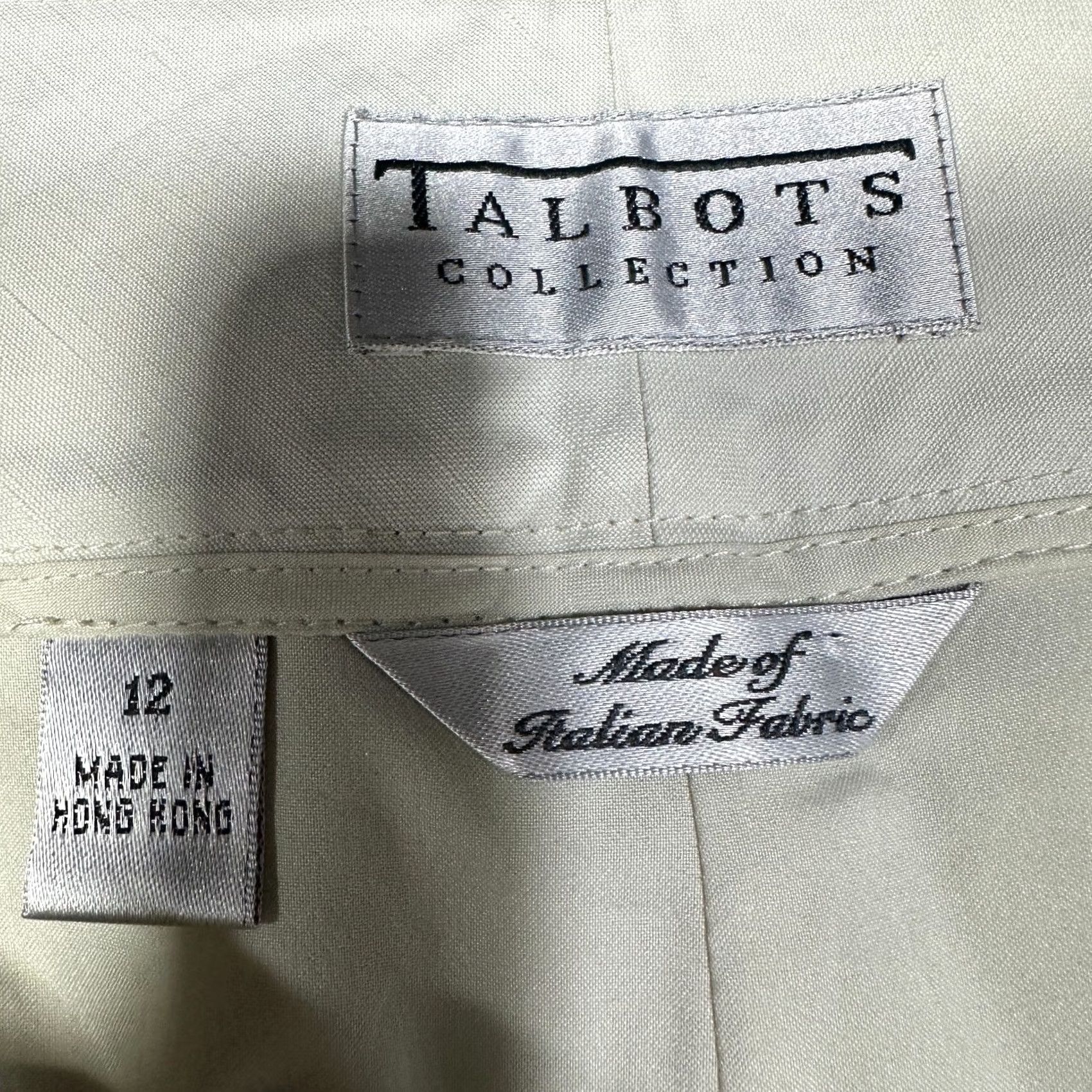 Talbots Talbots Collection Pants Womens 12 Beige Linen Blend Wide Leg Trouser NEW Size 34" / US 12 / IT 48 - 4 Thumbnail