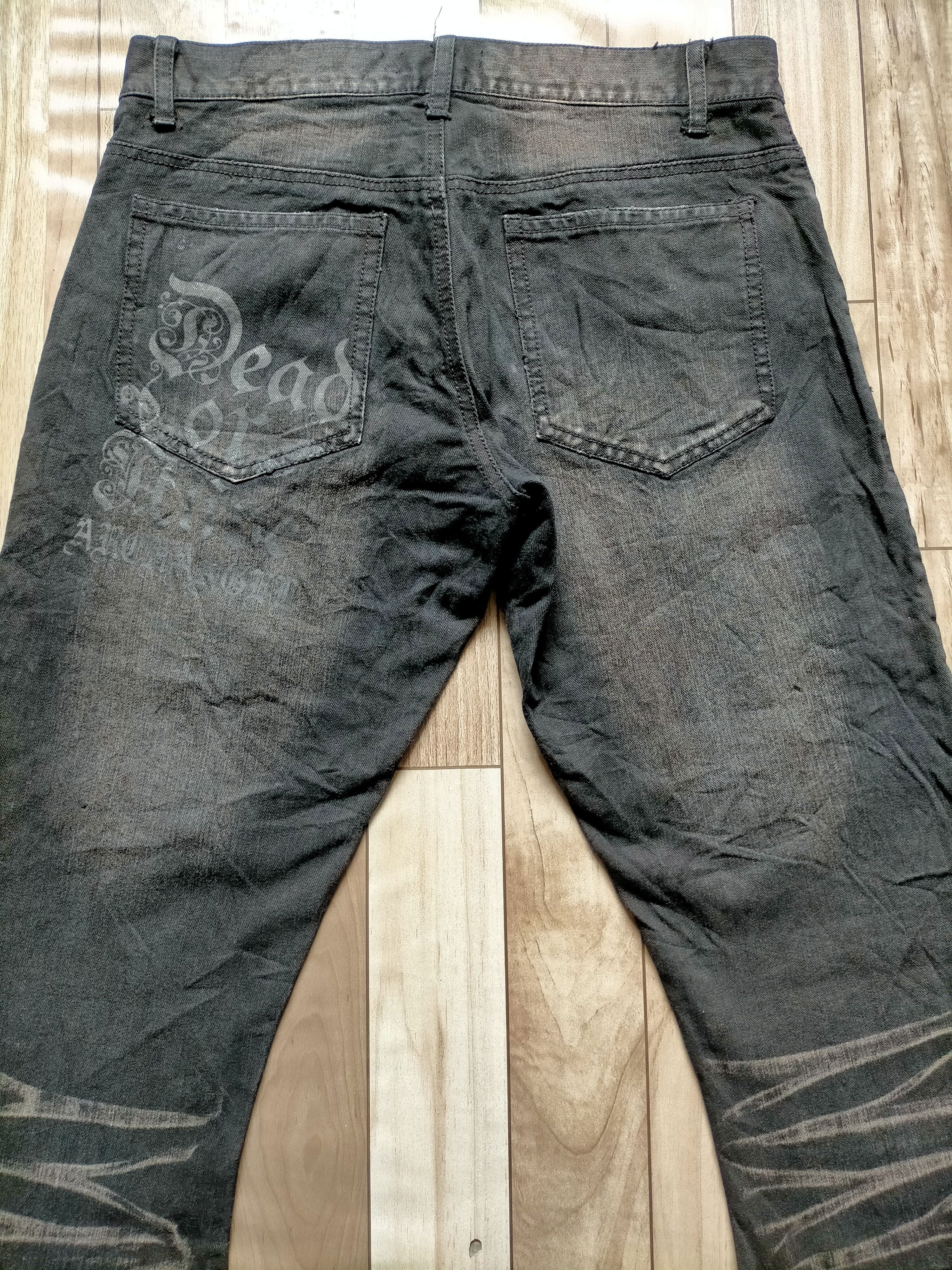 If Six Was Nine Flare Jeans In the Attic Patchwork Stude Punk Boot cut Size US 30 / EU 46 - 11 Thumbnail