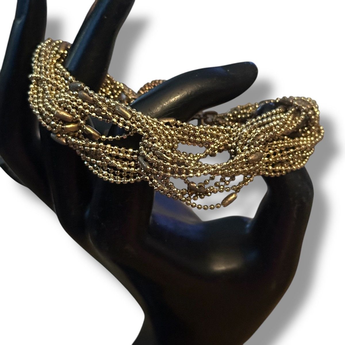 Other Marlyn Schiff gold tone multi chain link toggle bracelet Size ONE SIZE - 5 Thumbnail